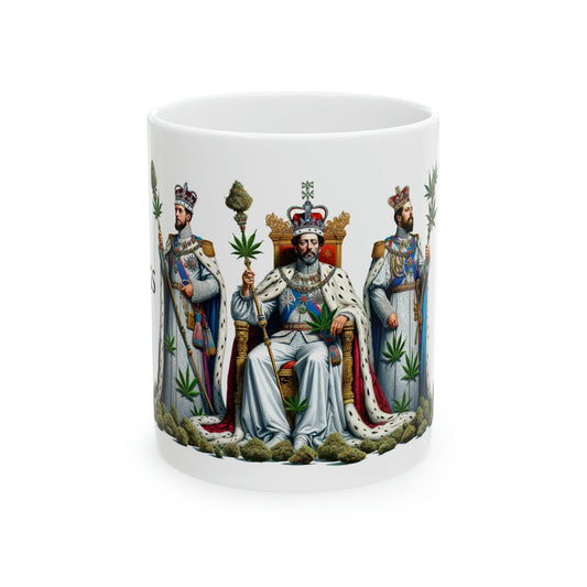 3 KINGS - WEED Strain Themed Coffee Mugs - Perfect Gift for Smokers, Stoners, Marijuana Lovers; Wake and Bake Essentials