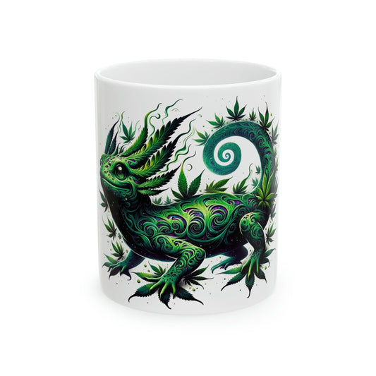 WEED SALAMANDER - Marijuana Themed Coffee Mugs - Perfect Gift for Smokers, Stoners, Growers; Animal Lovers - Weed Mug for Wake and Bake