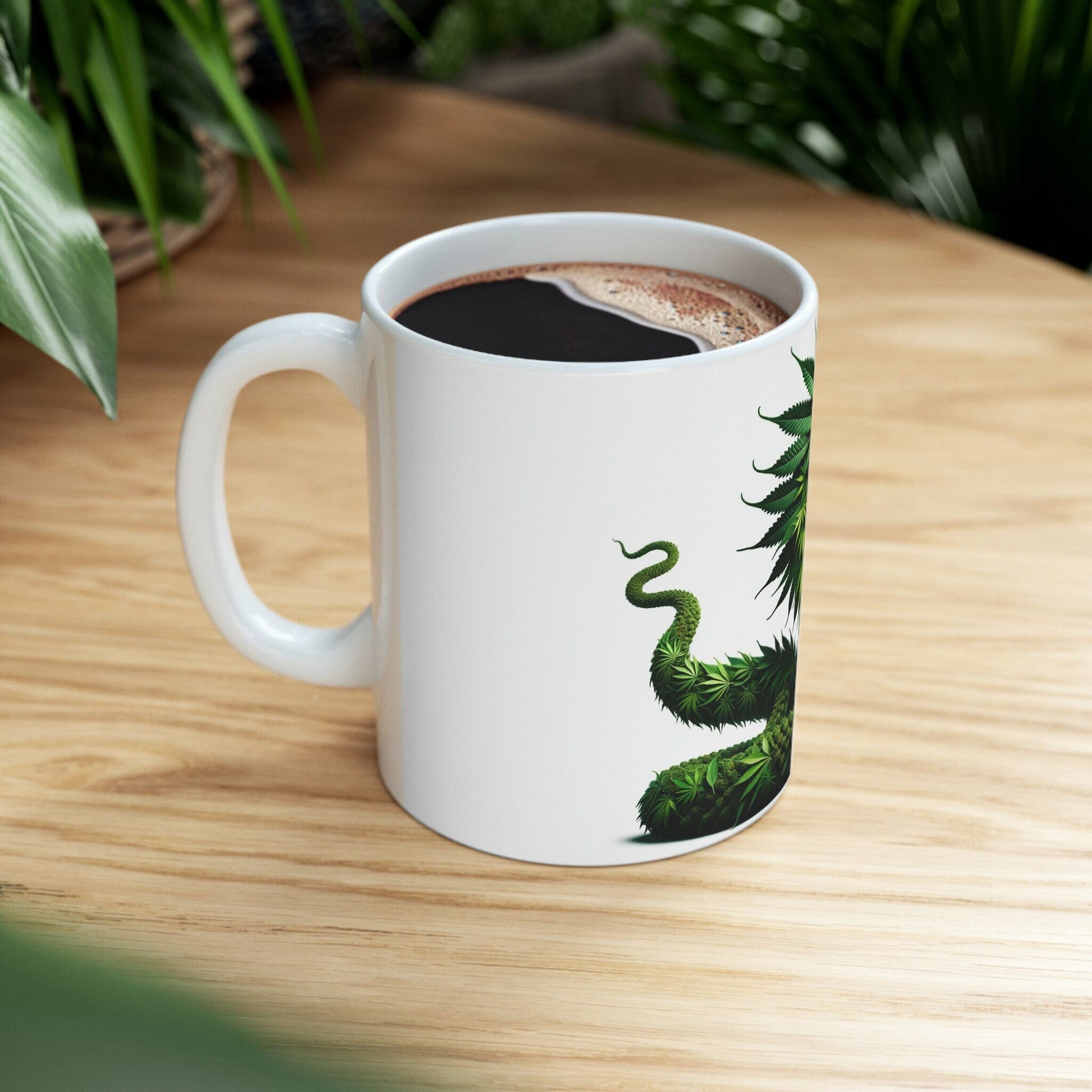WEED NAGA - Marijuana Themed Coffee Mugs - Perfect Gift for Smokers, Stoners, Growers; Animal Lovers - Weed Mug for Wake and Bake