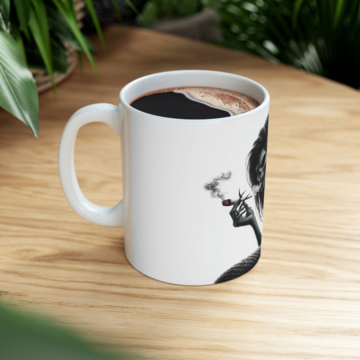 MONSTER - WEED Themed Coffee Mugs - Perfect Gift for Smokers, Stoners, Growers; Animal Lovers - Marijuana Mug for Wake and Bake