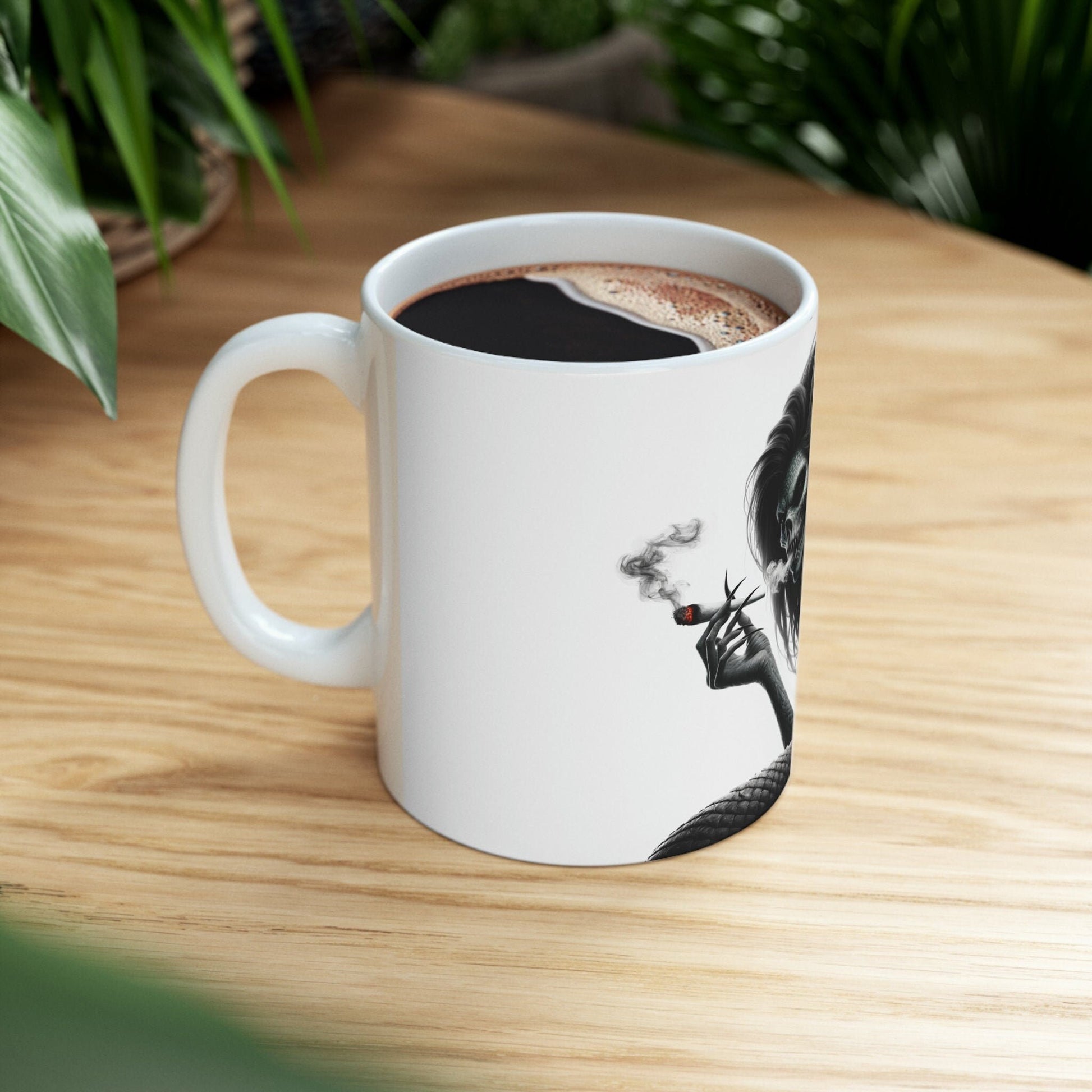 MONSTER - WEED Themed Coffee Mugs - Perfect Gift for Smokers, Stoners, Growers; Animal Lovers - Marijuana Mug for Wake and Bake