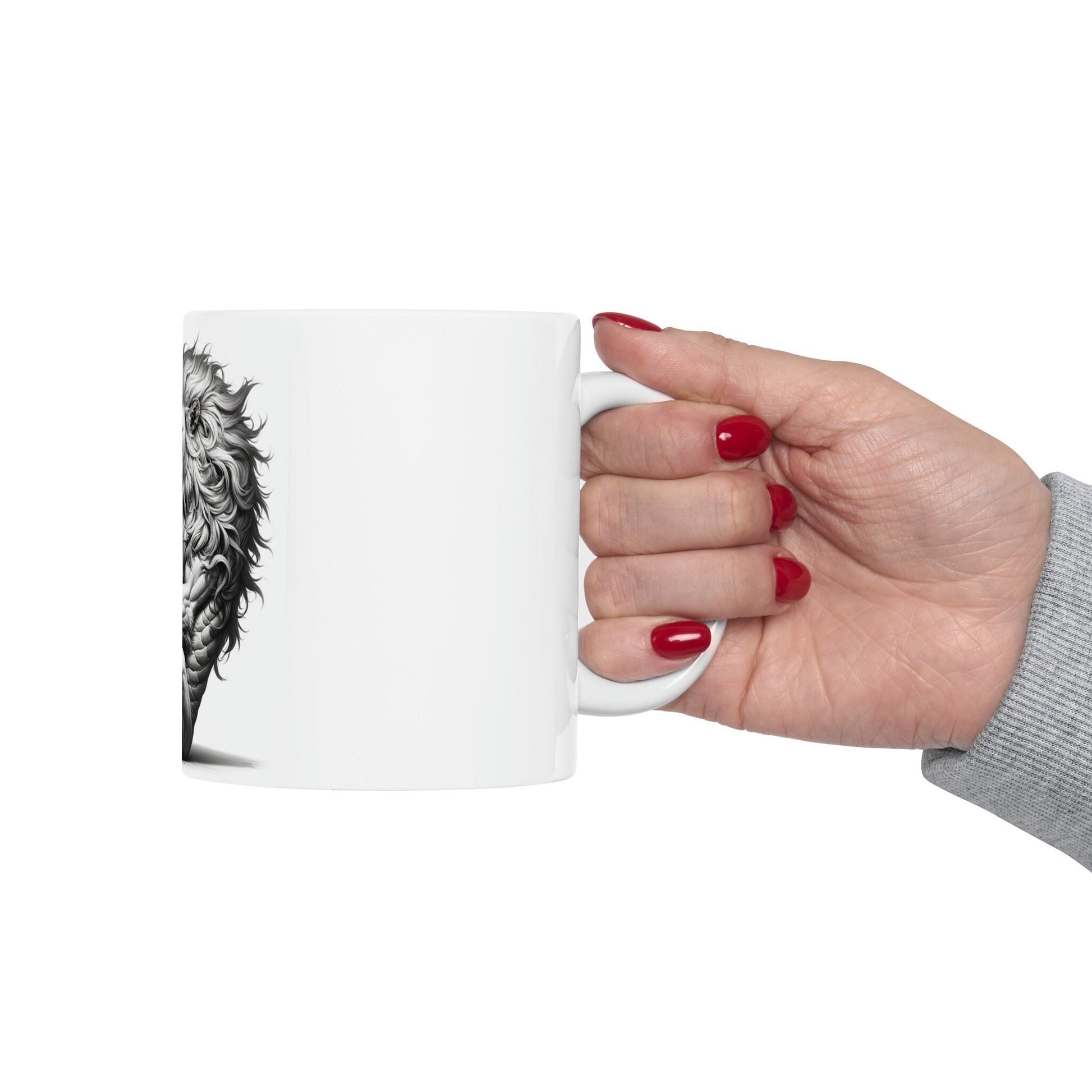 MANTICORE - WEED Themed Coffee Mugs - Perfect Gift for Smokers, Stoners, Growers; Animal Lovers - Marijuana Mug for Wake and Bake