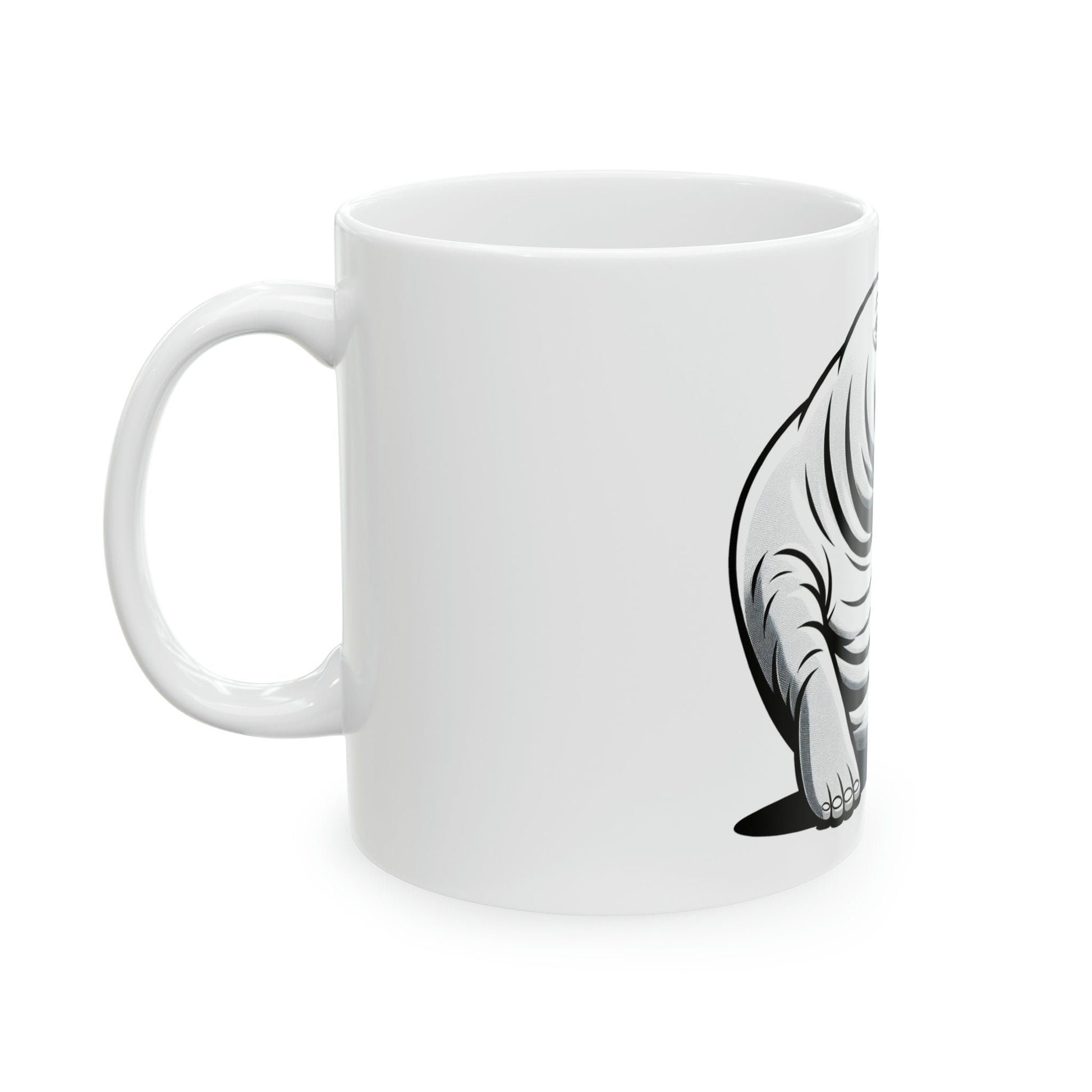MANATEE - WEED Themed Coffee Mugs - Perfect Gift for Smokers, Stoners, Growers; Animal Lovers - Marijuana Mug for Wake and Bake