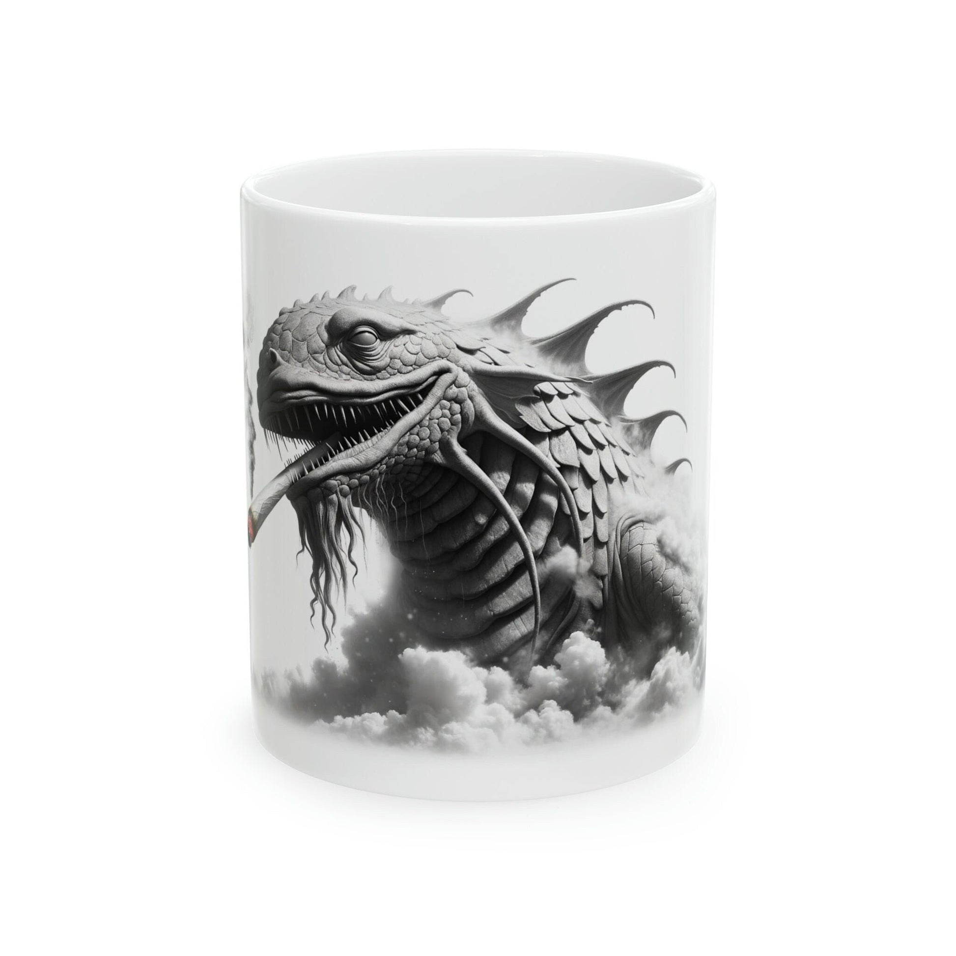 LEVIATHAN - WEED Themed Coffee Mugs - Perfect Gift for Smokers, Stoners, Growers; Animal Lovers - Marijuana Mug for Wake and Bake
