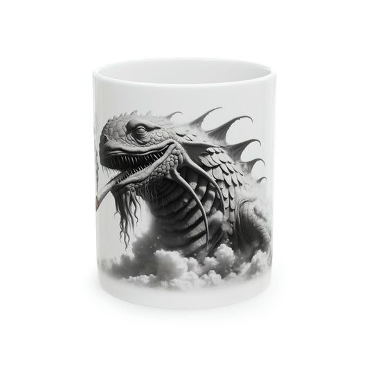LEVIATHAN - WEED Themed Coffee Mugs - Perfect Gift for Smokers, Stoners, Growers; Animal Lovers - Marijuana Mug for Wake and Bake