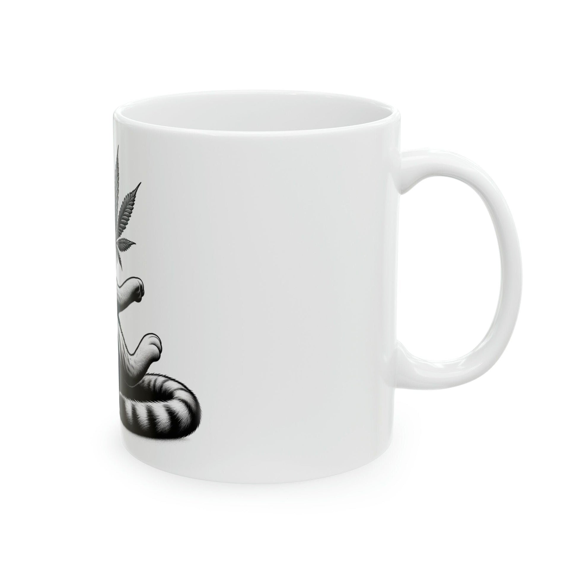 Stoner KITTY - WEED Themed Coffee Mugs - Perfect Gift for Smokers, Stoners, Growers; Animal Lovers - Marijuana Mug for Wake and Bake