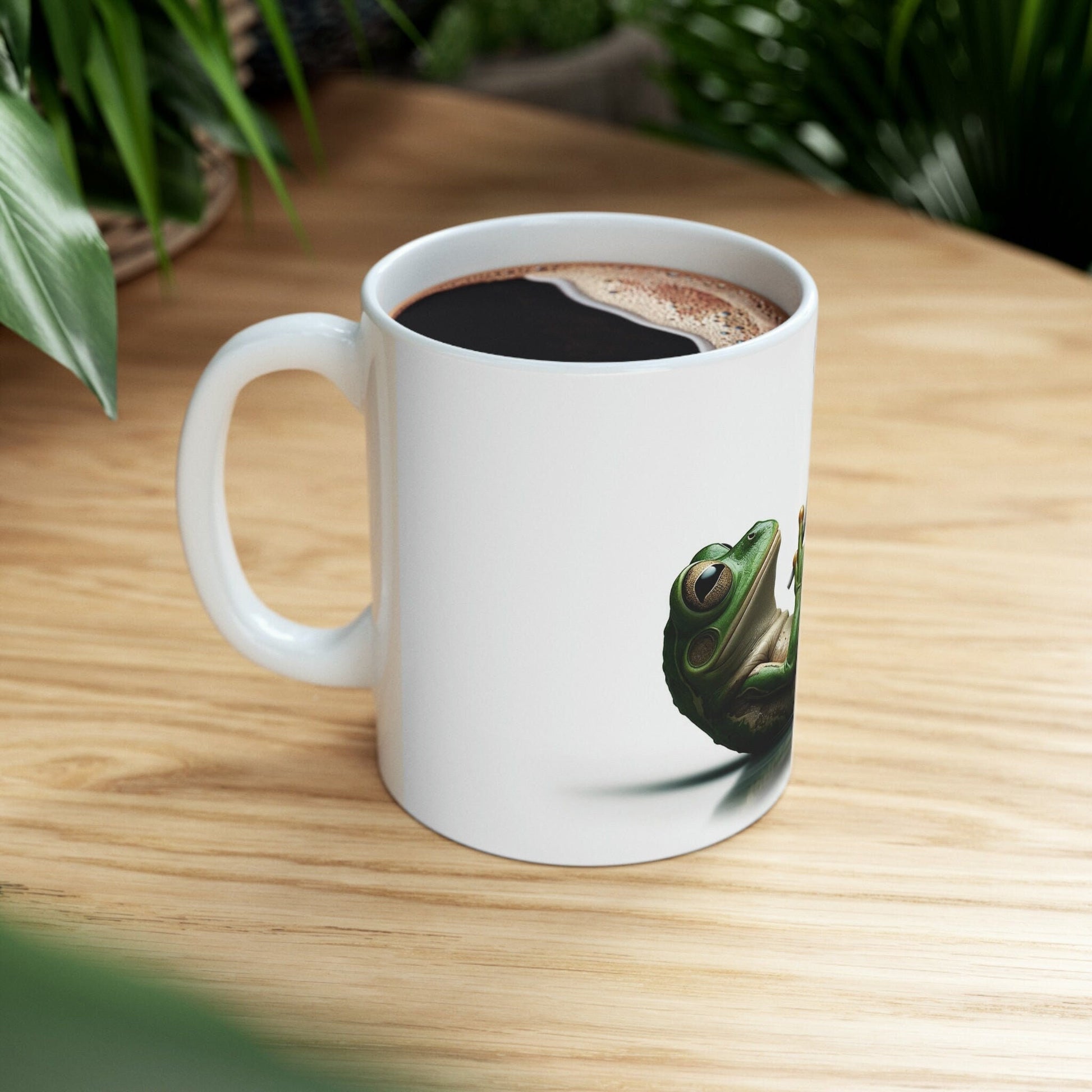 FROG - WEED Themed Coffee Mugs - Perfect Gift for Smokers, Stoners, Growers; Animal Lovers - Marijuana Mug for Wake and Bake