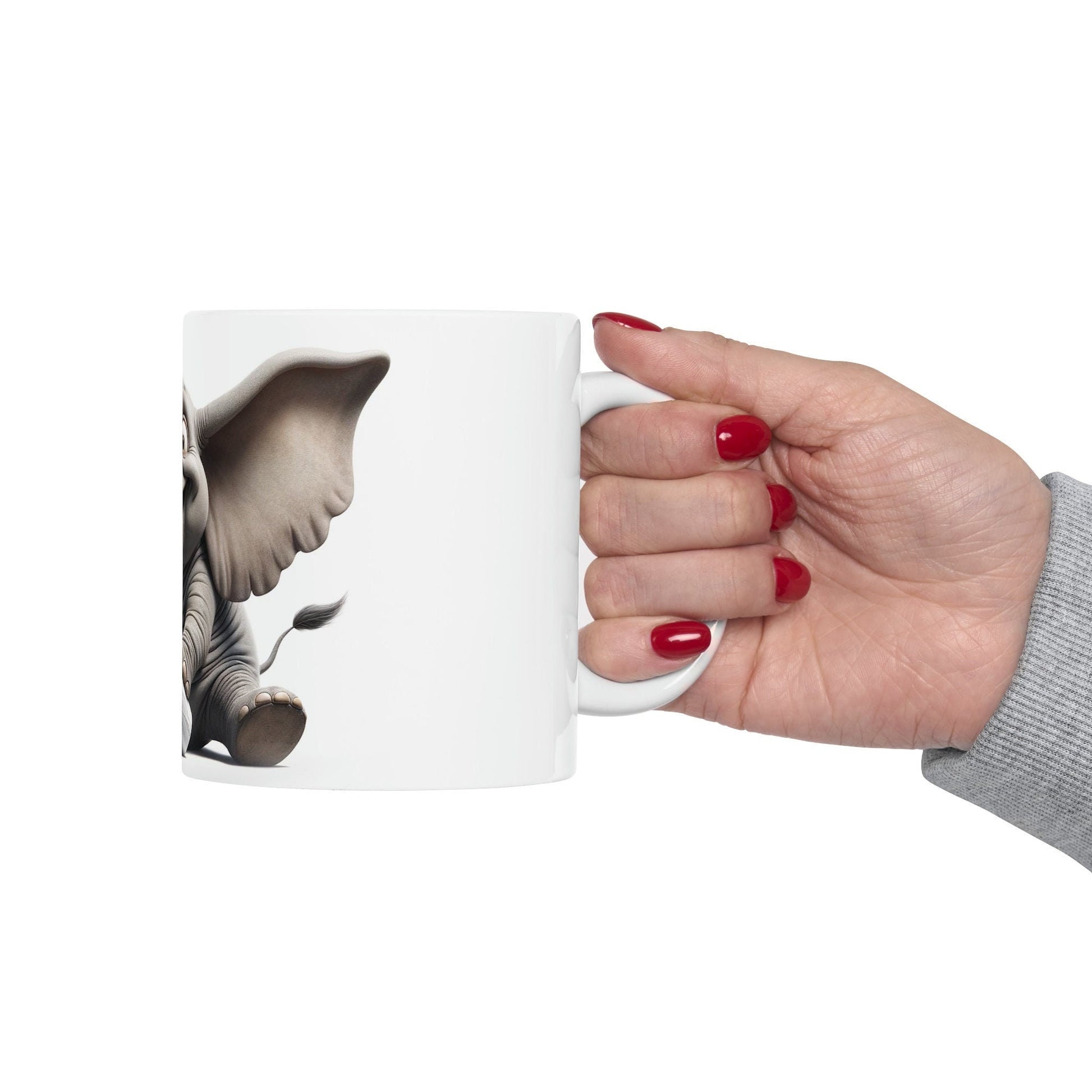 Baby ELEPHANT - WEED Themed Coffee Mugs - Perfect Gift for Smokers, Stoners, Growers; Animal Lovers - Marijuana Mug for Wake and Bake