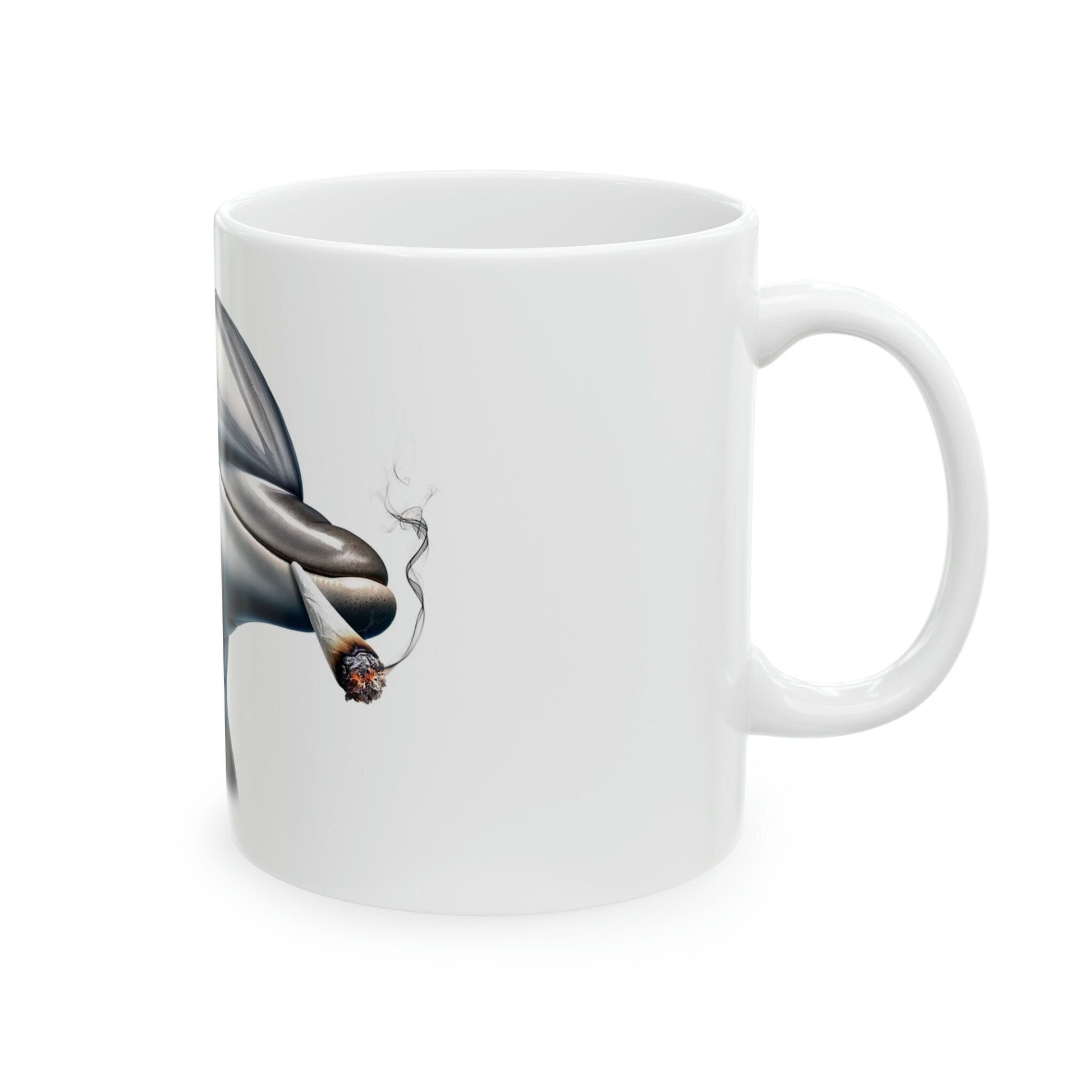 DOLPHIN - WEED Themed Coffee Mugs - Perfect Gift for Smokers, Stoners, Growers; Animal Lovers - Marijuana Mug for Wake and Bake