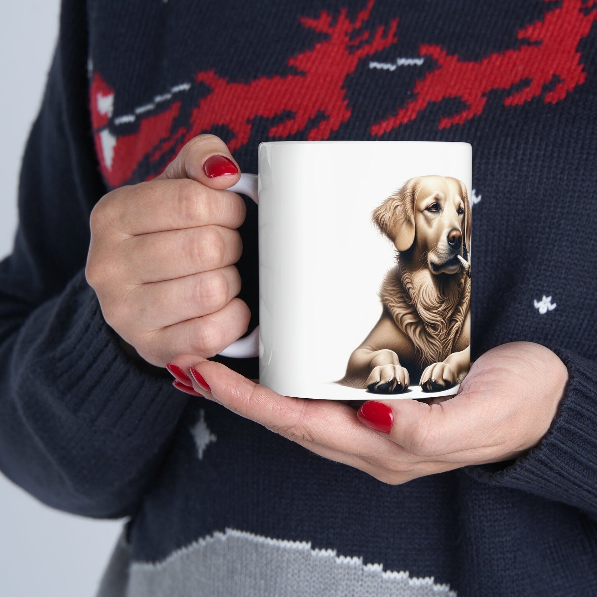 Stoner DOG & CAT - WEED Themed Coffee Mugs - Perfect Gift for Smokers, Stoners, Marijuana Lovers, Growers; Smoker Enthusiast - Wake and Bake