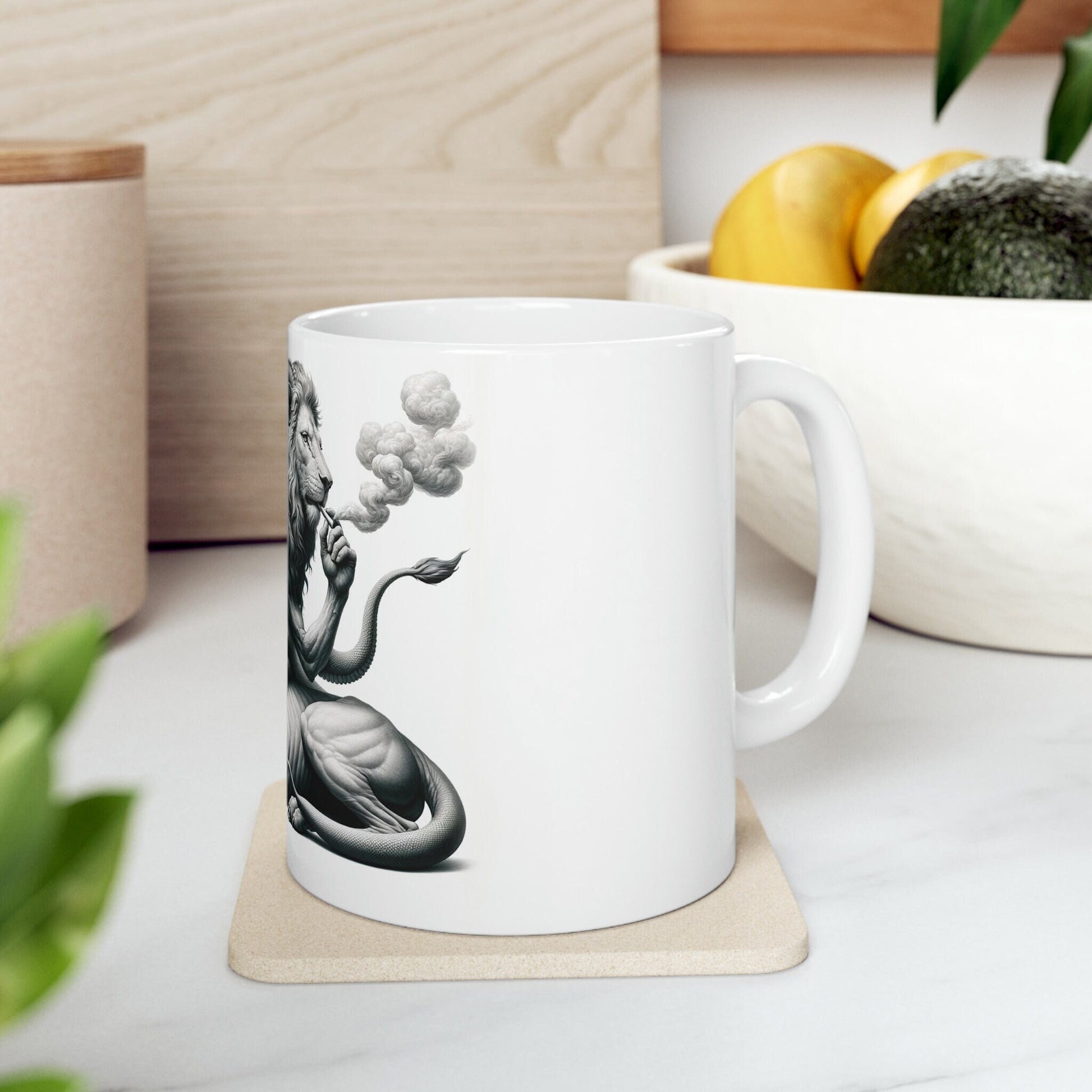 CHIMERA - WEED Themed Coffee Mugs - Perfect Gift for Smokers, Stoners, Marijuana Lovers, Growers; Smoker - Wake and Bake