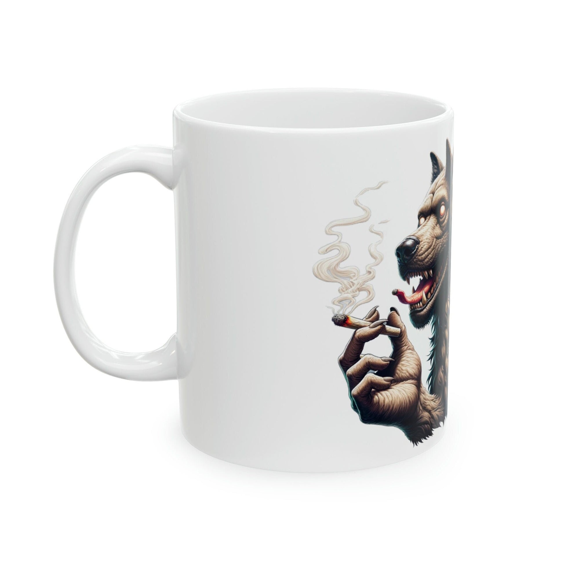 CERBERUS - WEED Themed Coffee Mugs - Perfect Gift for Smokers, Stoners, Marijuana Lovers, Growers; Smoker Enthusiasts - Wake and Bake