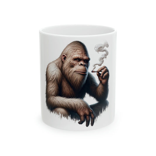 BIGFOOT - WEED Themed Coffee Mugs - Perfect Gift for Smokers, Stoners, Marijuana Lovers, Growers; Smoker - Wake and Bake