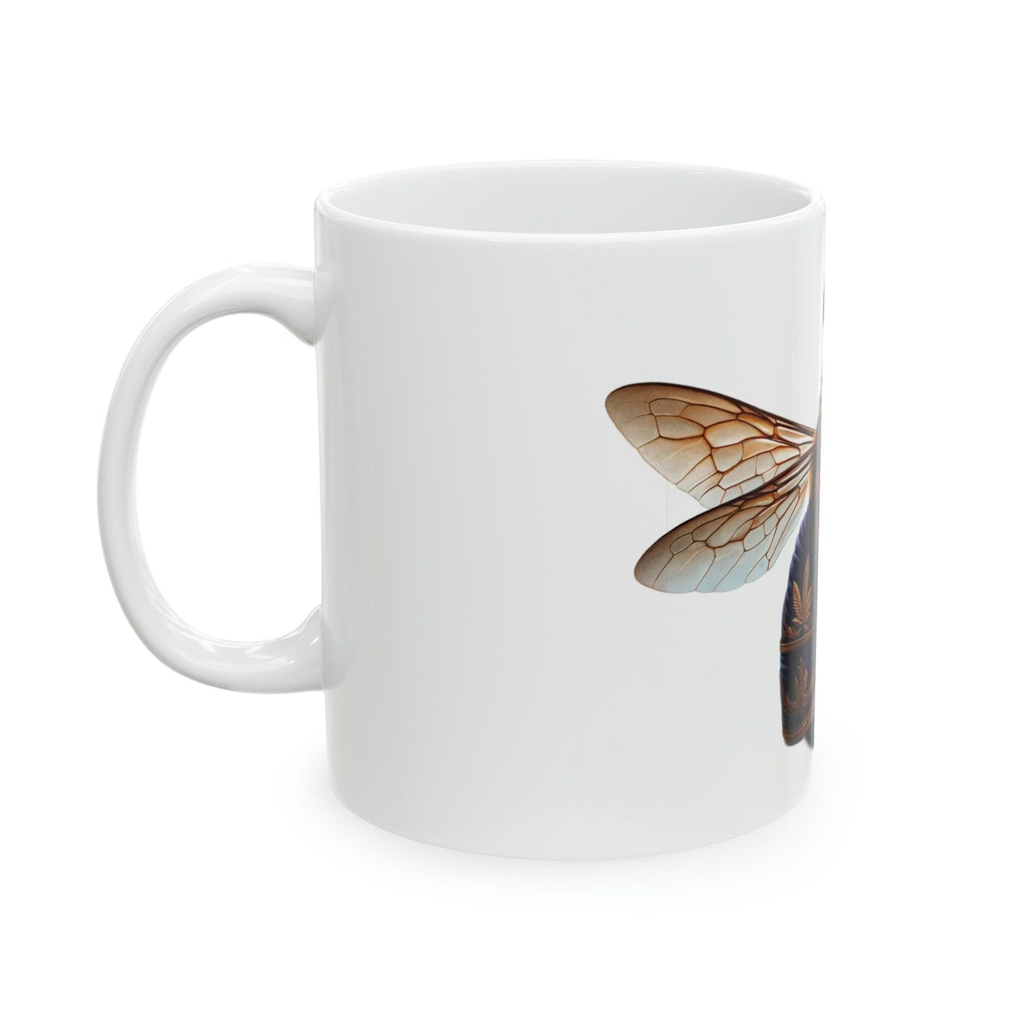 Queen BEE - WEED Themed Coffee Mugs - Perfect Gift for Smokers, Stoners, Marijuana Lovers, Growers; Smoker - Wake and Bake