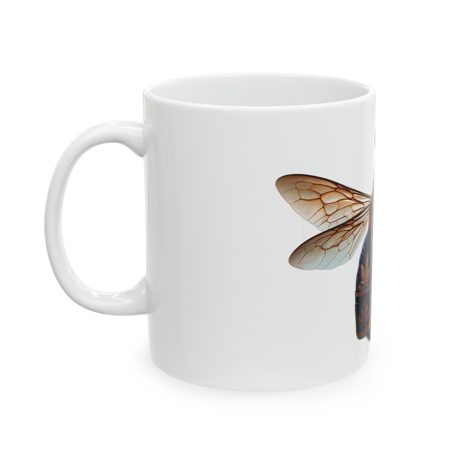 Queen BEE - WEED Themed Coffee Mugs - Perfect Gift for Smokers, Stoners, Marijuana Lovers, Growers; Smoker - Wake and Bake