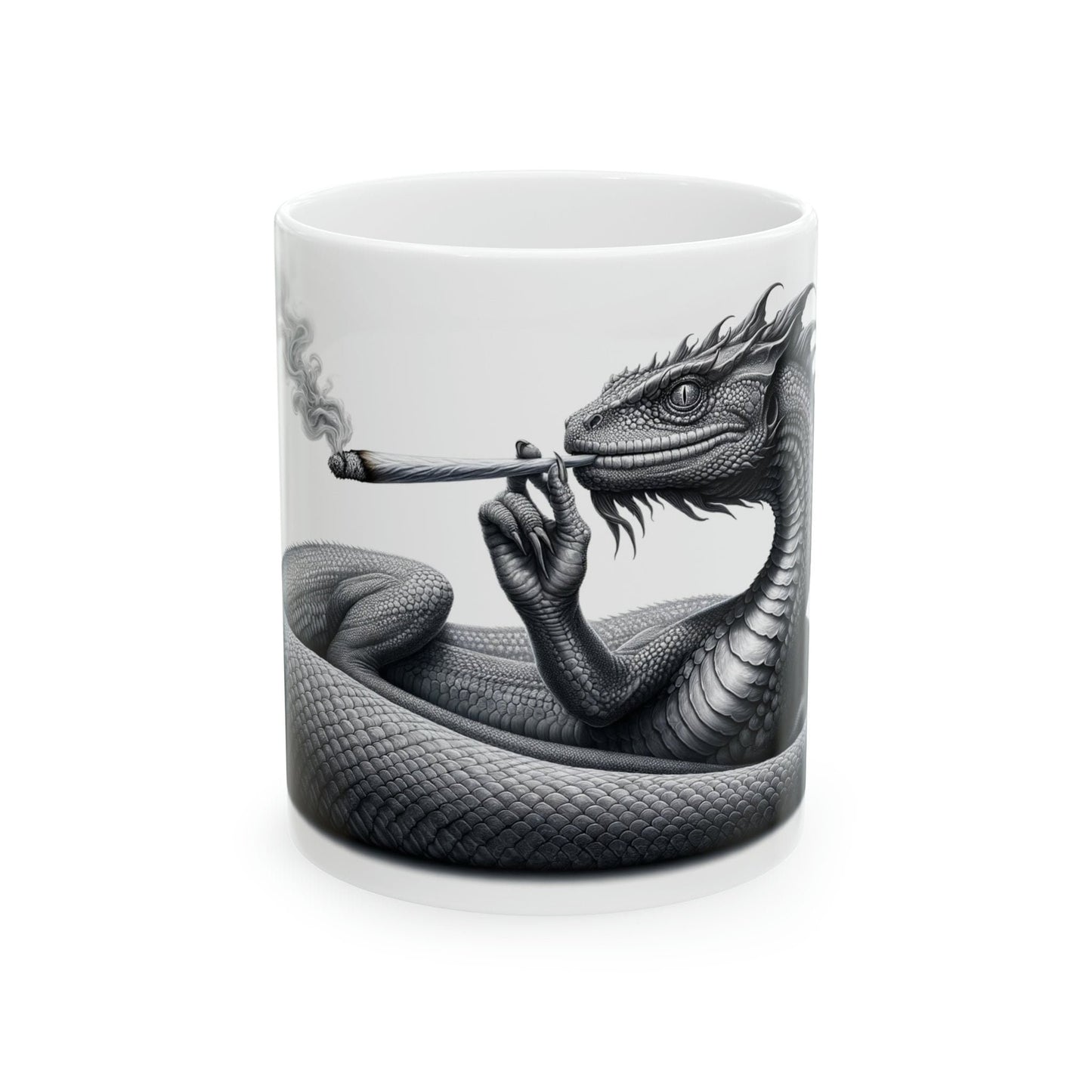 BASILSK - WEED Themed Coffee Mugs - Perfect Gift for Smokers, Stoners, Marijuana Lovers, Growers; Smoker Enthusiasts - Wake and Bake