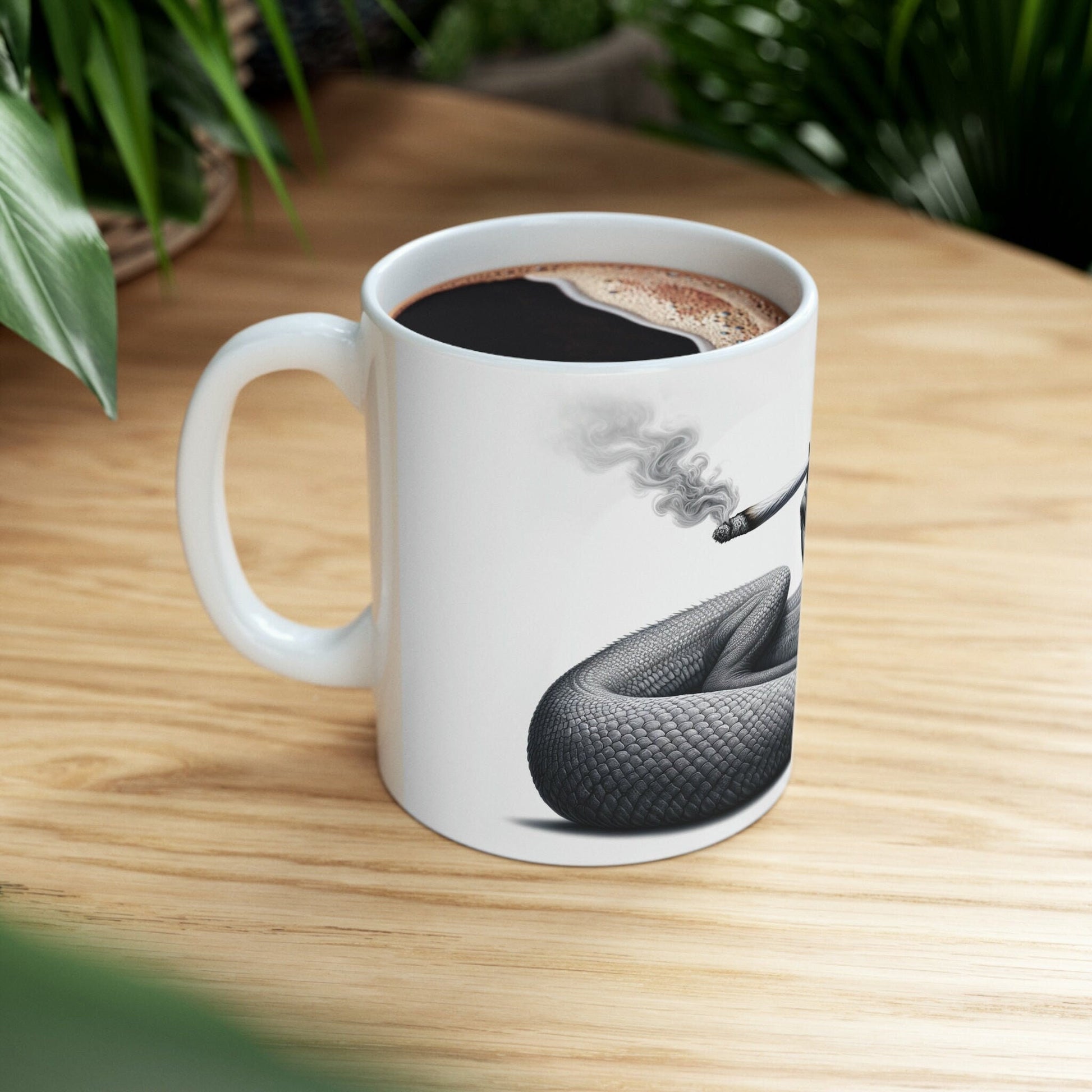 BASILSK - WEED Themed Coffee Mugs - Perfect Gift for Smokers, Stoners, Marijuana Lovers, Growers; Smoker Enthusiasts - Wake and Bake