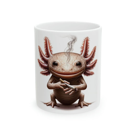 AXOLOTL - WEED Themed Coffee Mugs - Perfect Gift for Smokers, Stoners, Marijuana Lovers, Growers; Smoker - Wake and Bake