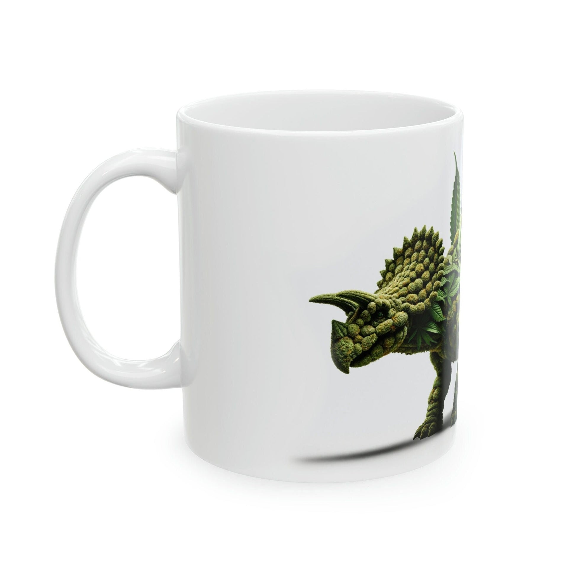 WEED ANKYLOSAUR - Marijuana Themed Coffee Mugs - Perfect Gift for Smokers, Stoners, Marijuana Lovers, Growers; Weed Mug for Wake and Bake