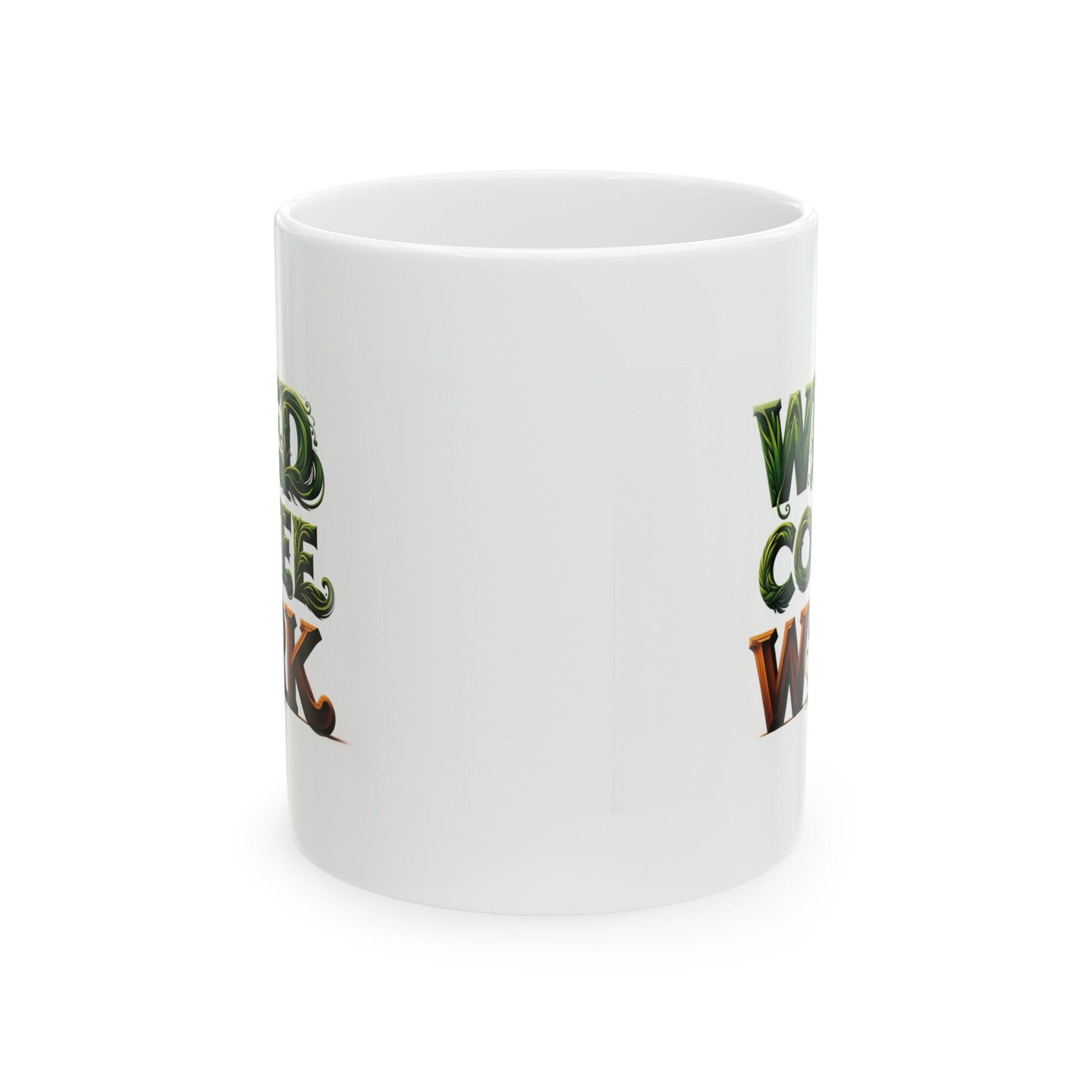 WEED COFFEE WORK - Marijuana Themed Coffee Mugs - Perfect Gift for Smokers, Stoners, Marijuana Lovers, Growers; Smoker - Wake and Bake