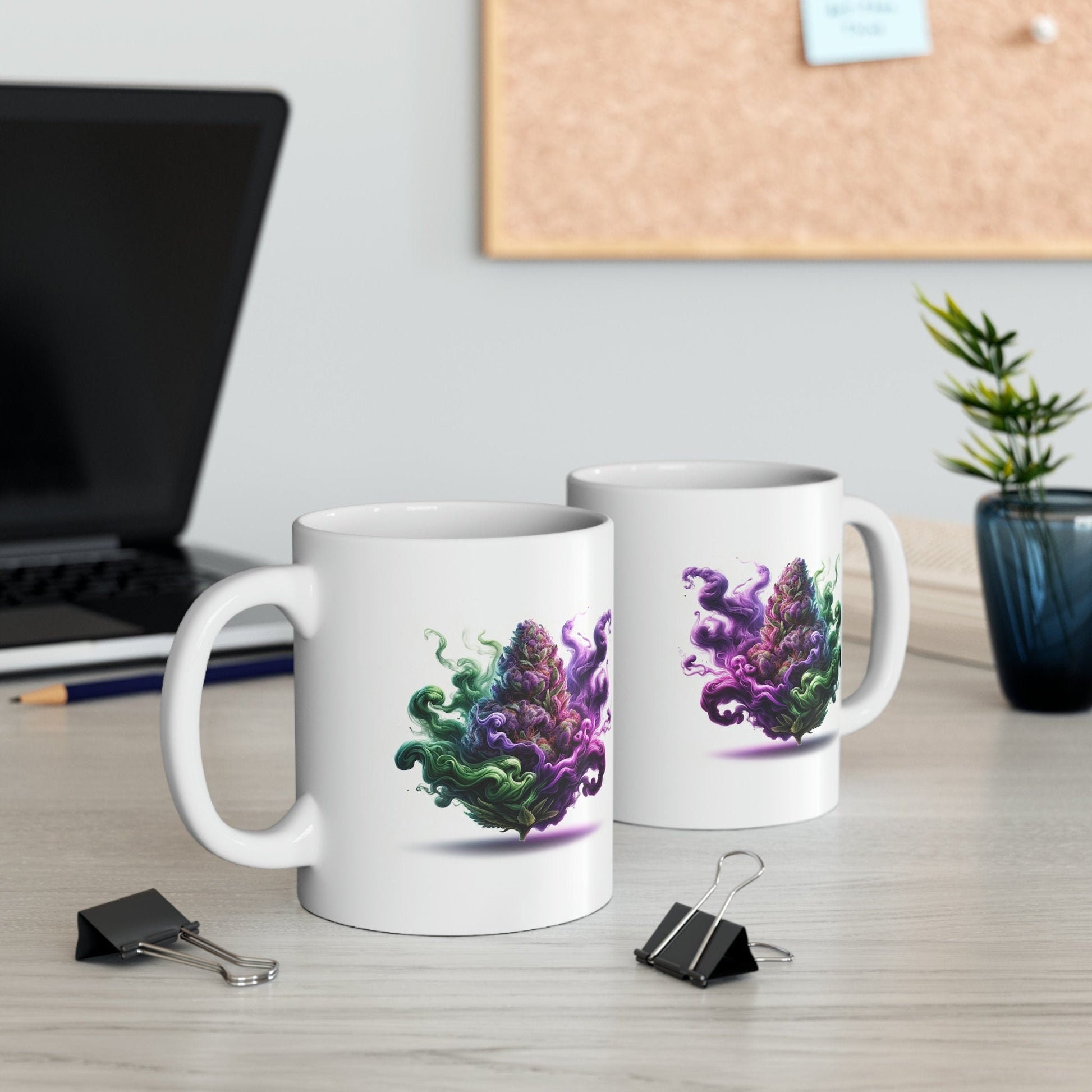 WEED HAZE - WEED Themed Coffee Mugs - Perfect Gift for Smokers, Stoners, Marijuana Lovers, Growers; Smoker Enthusiast - Wake and Bake