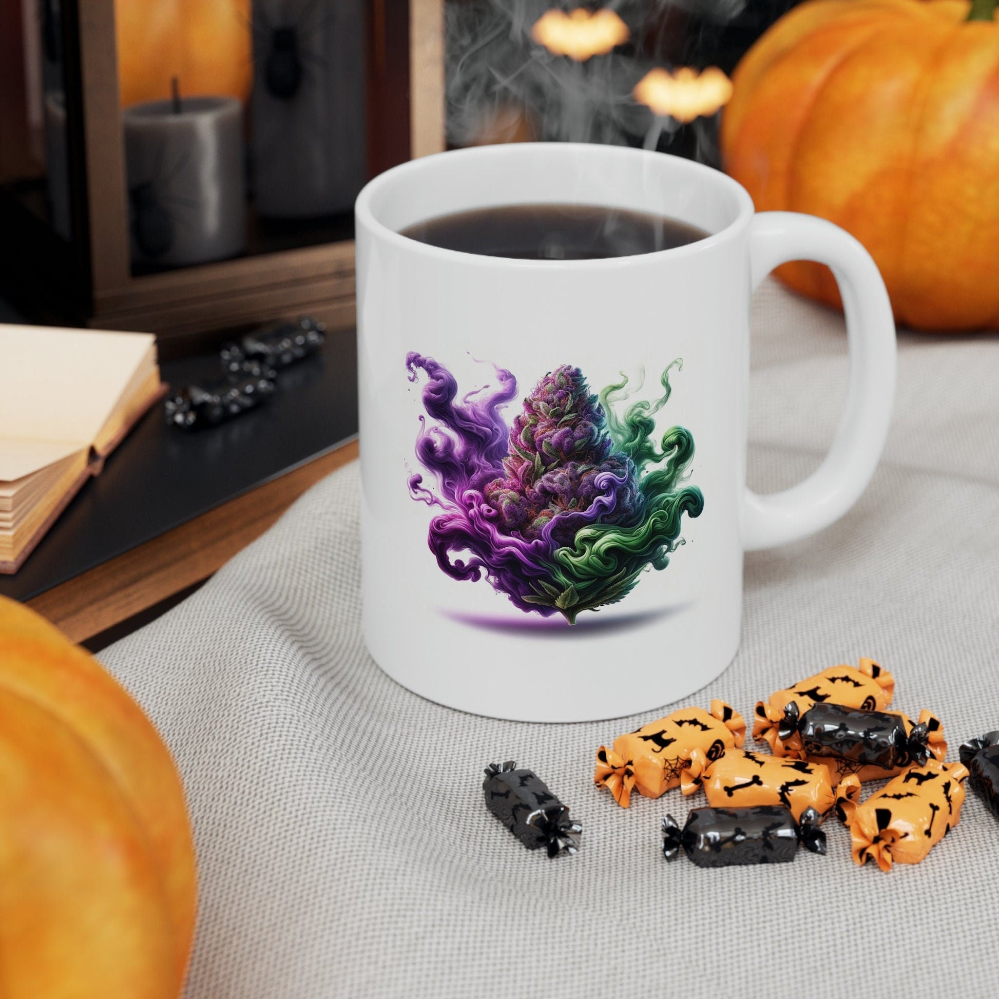 WEED HAZE - WEED Themed Coffee Mugs - Perfect Gift for Smokers, Stoners, Marijuana Lovers, Growers; Smoker Enthusiast - Wake and Bake