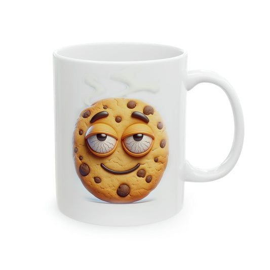 BAKED Cookie Mug - WEED Themed Coffee Mugs - Perfect Gift for Smokers, Stoners, Marijuana Lovers, Growers; Smoker Enthusiast - Wake and Bake