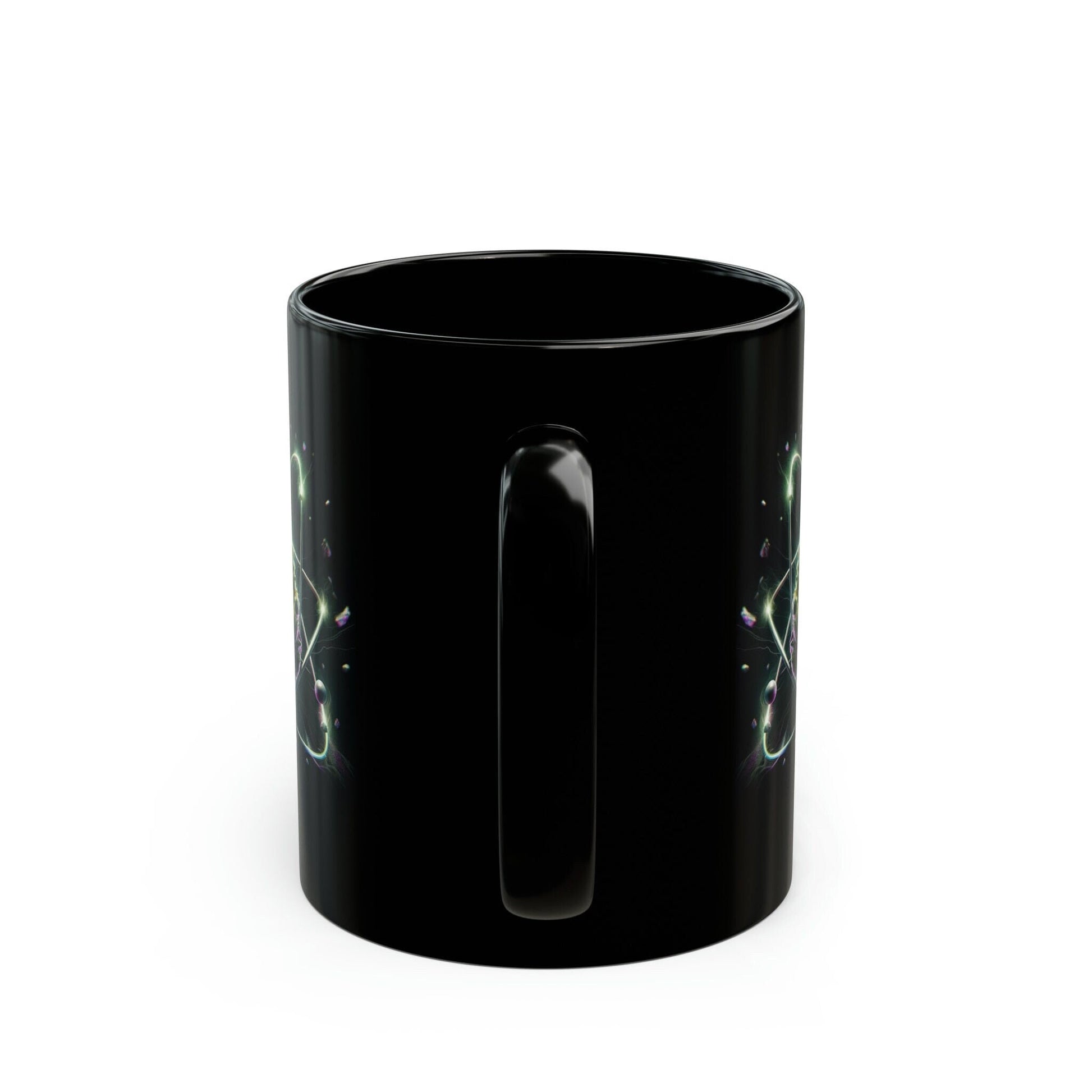 ATOMIC WEED Mug - BLACK Themed Coffee Mugs - Perfect Gift for Smokers, Stoners, Marijuana Lovers, Growers; Weed or Space Lovers
