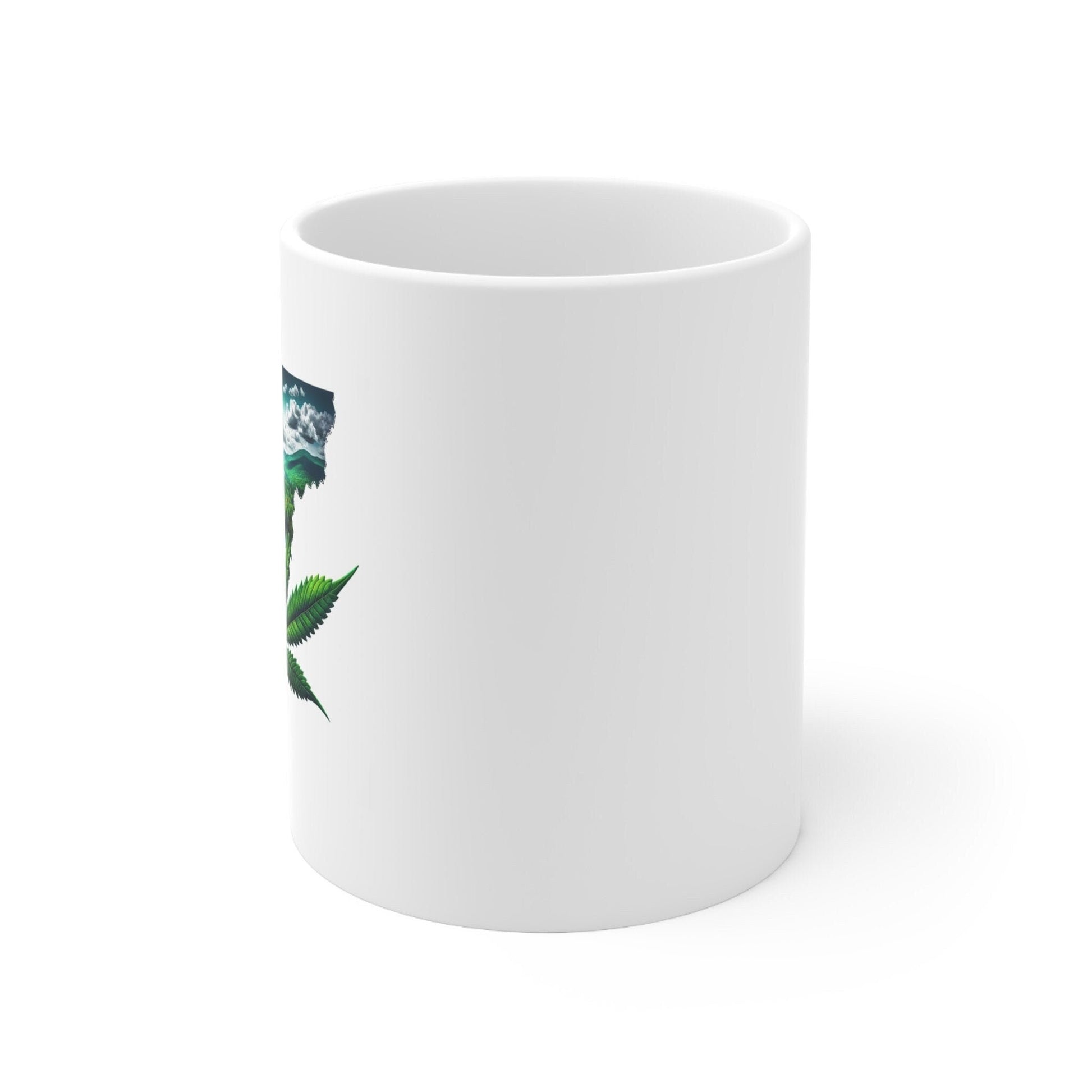 VERMONT Weed Mug - State Themed Coffee Mugs, Marijuana Graphic - Perfect Gift for Smokers, Weed Lovers, Stoners - Cannabis Decor