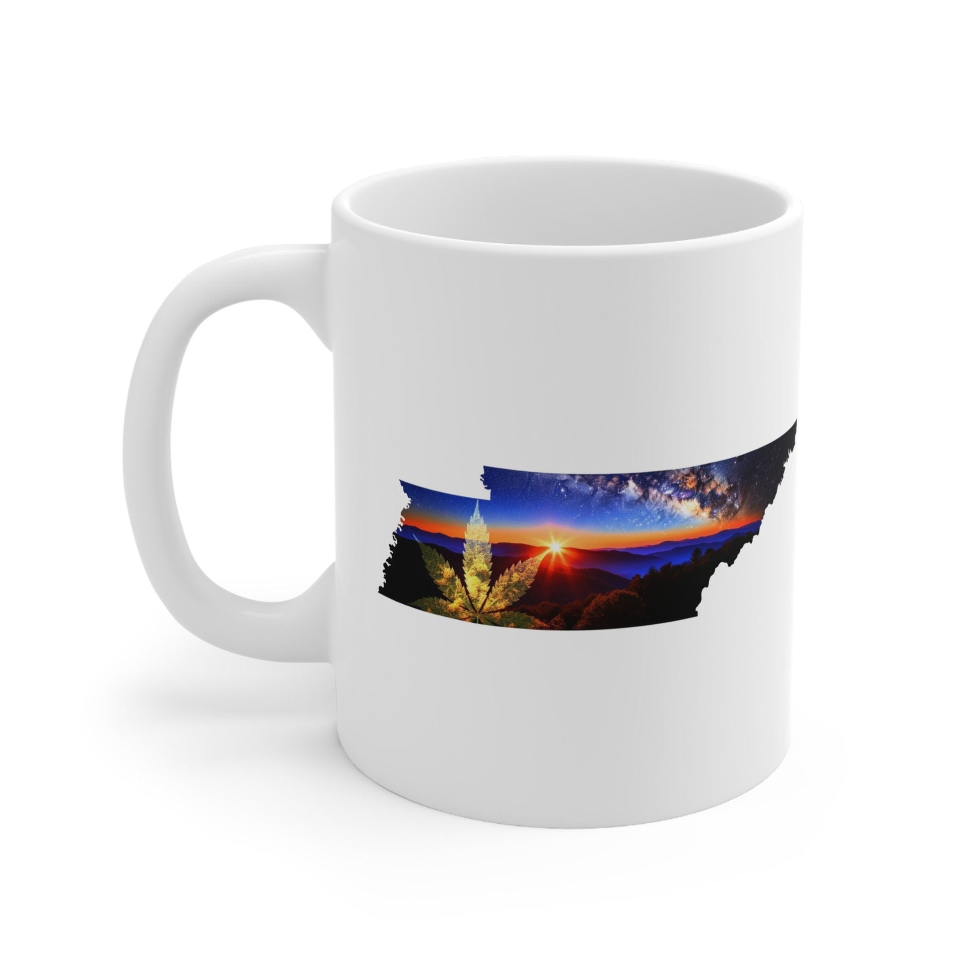 TENNESSEE Weed Mug - State Themed Coffee Mugs, Marijuana Graphic - Perfect Gift for Smokers, Weed Lovers, Stoners - Cannabis Decor