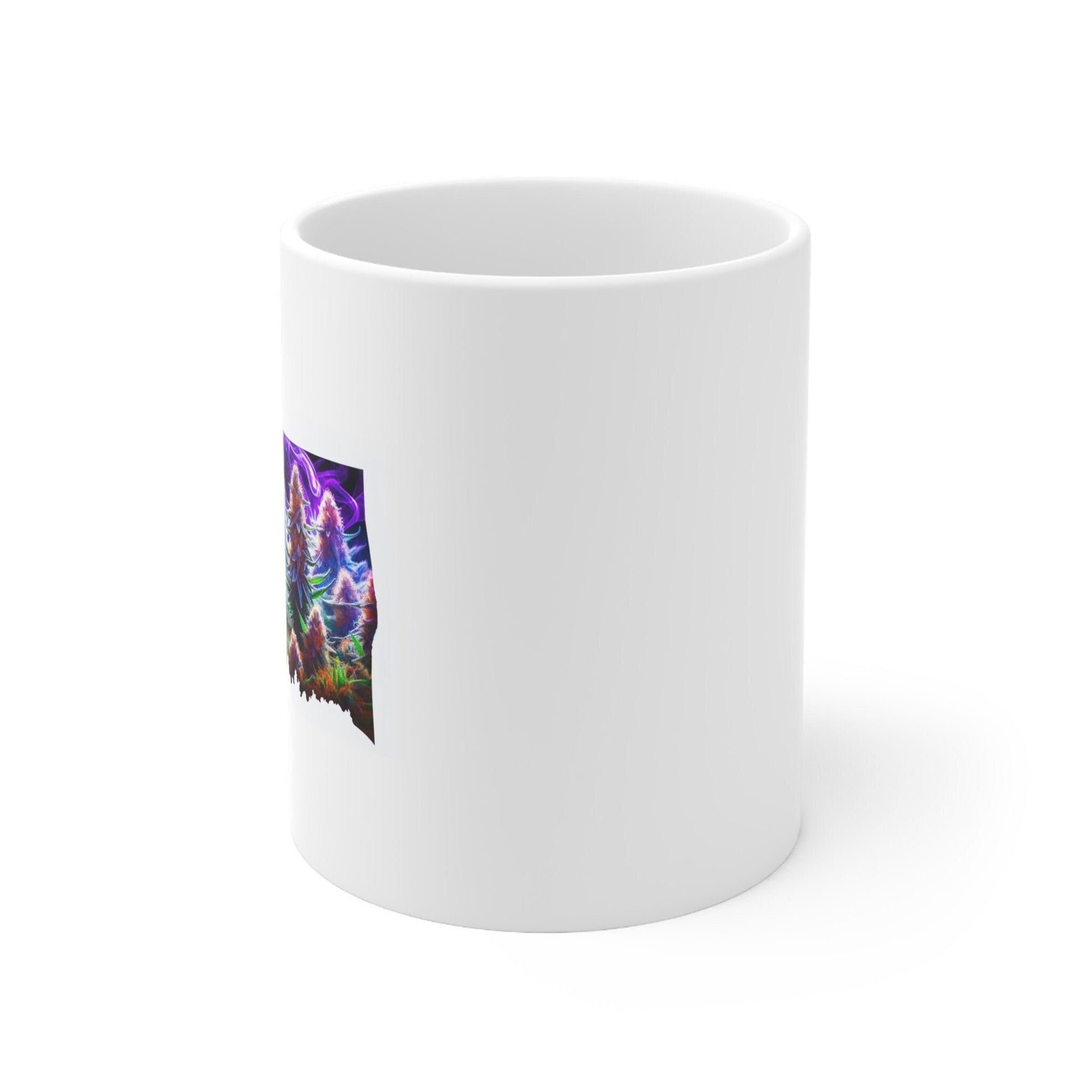 OKLAHOMA Weed Mug - State Themed Coffee Mugs, Marijuana Graphic - Perfect Gift for Smokers, Weed Lovers, Stoners - Cannabis Decor