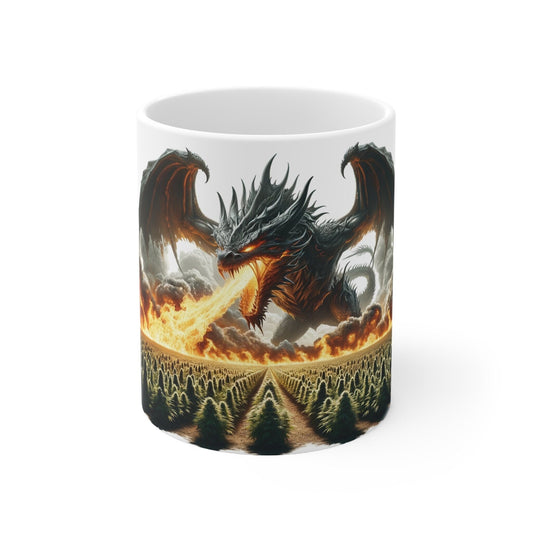 WEED DRAGON - Marijuana Themed Coffee Mugs, Weed Graphic - Perfect Gift for Smokers, Weed Lovers, Stoners - Cannabis Decor