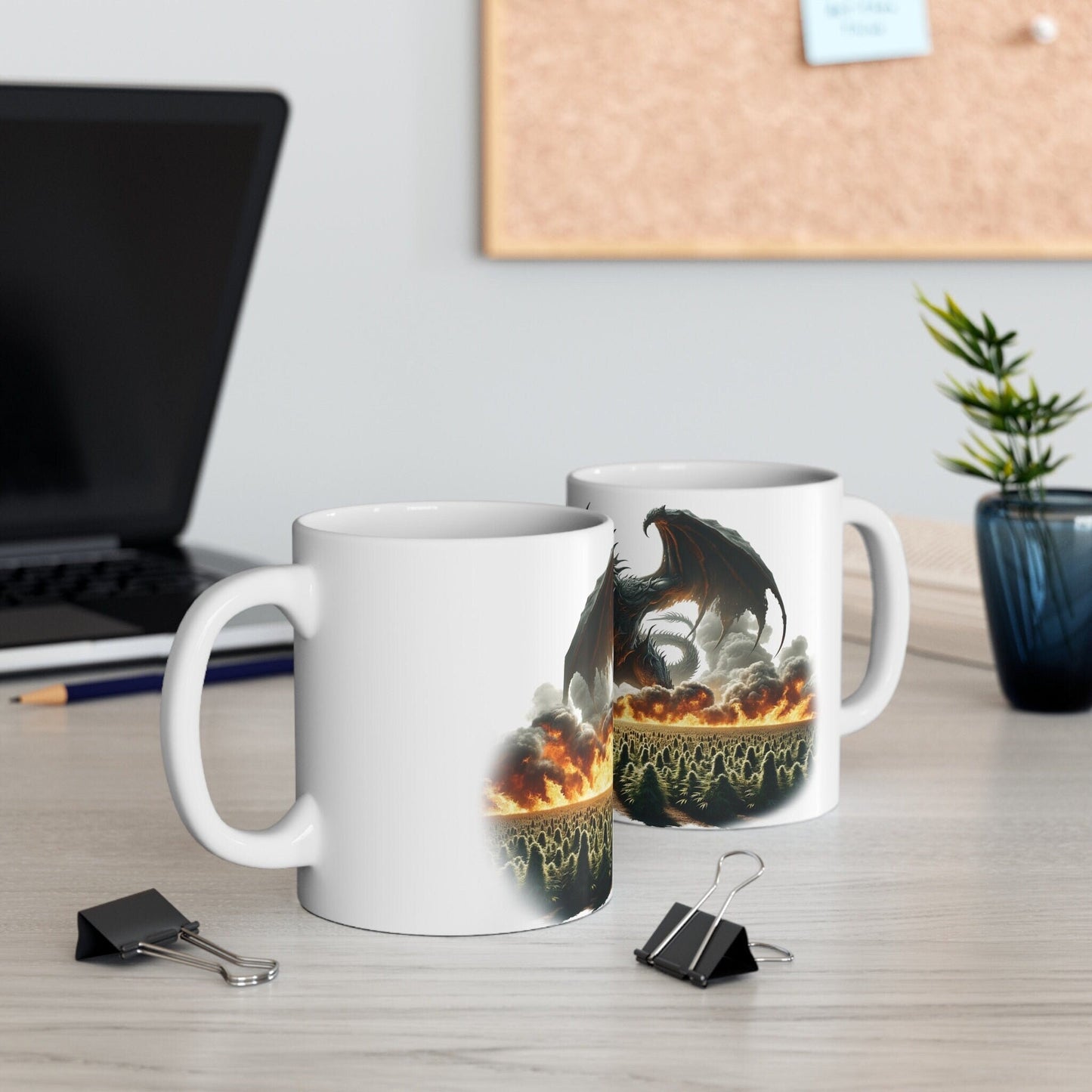 WEED DRAGON - Marijuana Themed Coffee Mugs, Weed Graphic - Perfect Gift for Smokers, Weed Lovers, Stoners - Cannabis Decor