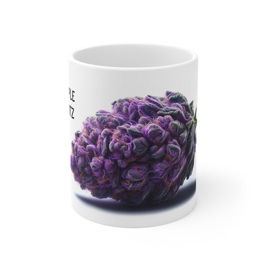 PURPLE RUNTZ - Weed Coffee Mug (11oz) - Perfect Strains Gift for Smokers, Stoners, Growers; Wake and Bake Mug / 420 Weed Mug, Marijuana Gift