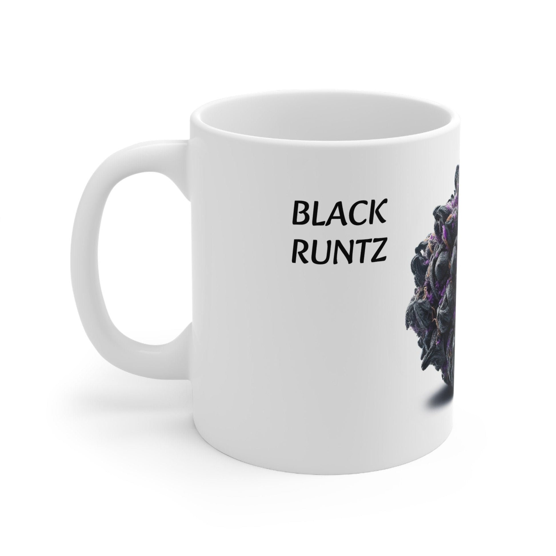 BLACK RUNTZ - Weed Coffee Mug (11oz) - Perfect Strains Gift for Smokers, Stoners, Growers; Wake & Bake Mug / 420 Weed Mug, Marijuana Gift