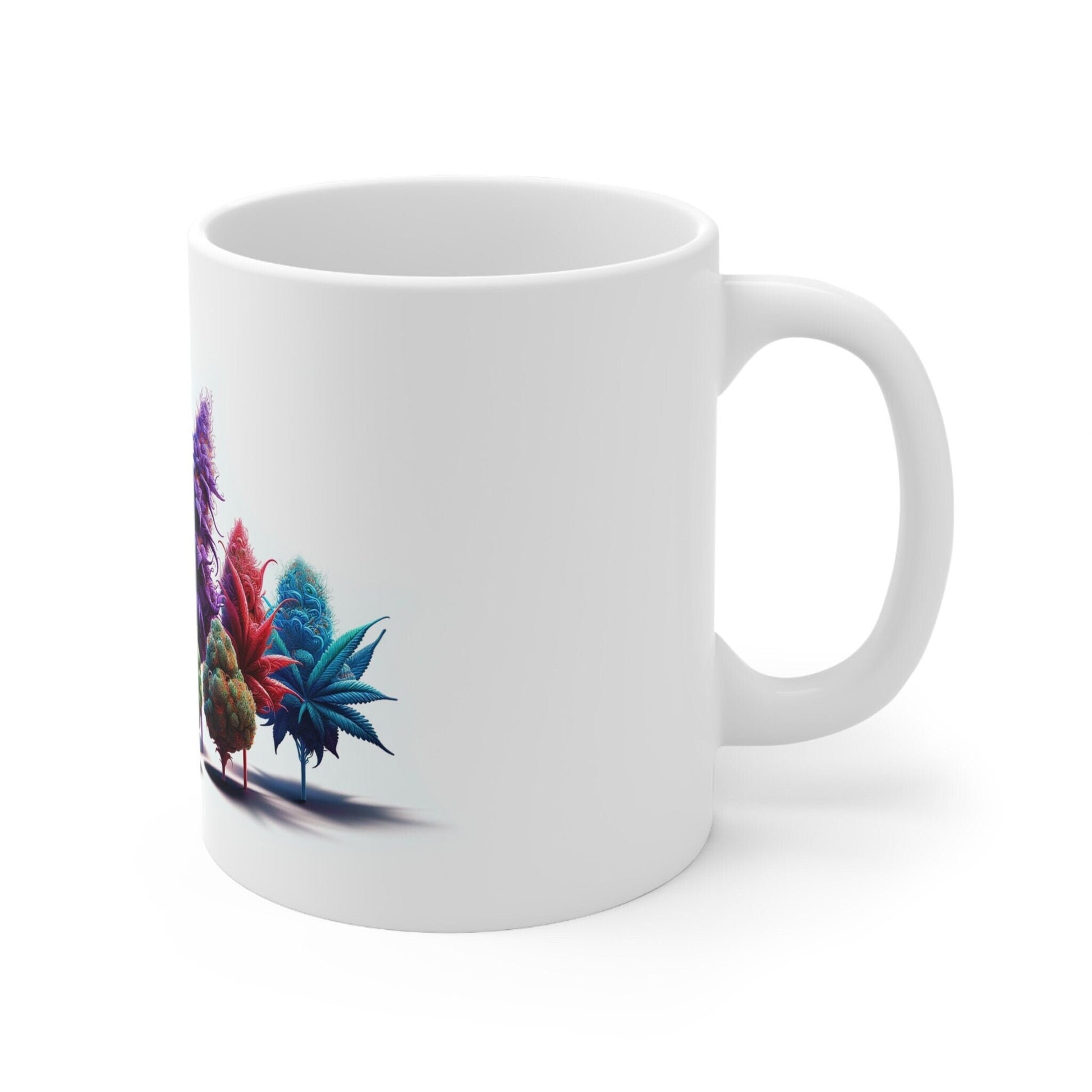 RUNTZ - Weed Coffee Mug (11oz) - Perfect Strains Gift for Smokers, Stoners, Growers; Wake and Bake Mug / 420 Weed Mug, Marijuana Gift