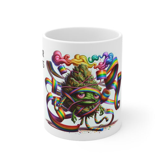 SOUR BELTS - Weed Coffee Mug (11oz) - Perfect Strains Gift for Smokers, Stoners, Growers; Wake and Bake Mug / 420 Weed Mug, Marijuana Gift