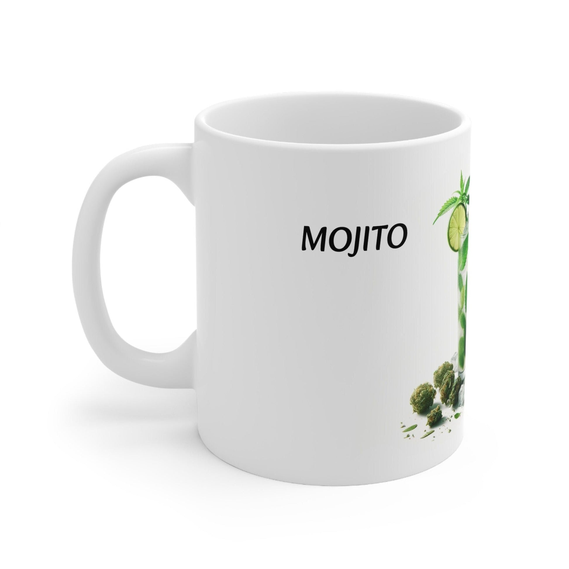 MOJITO - Weed Coffee Mug (11oz) - Perfect Strains Gift for Smokers, Stoners, Growers; Wake and Bake Mug / 420 Weed Mug, Marijuana Gift