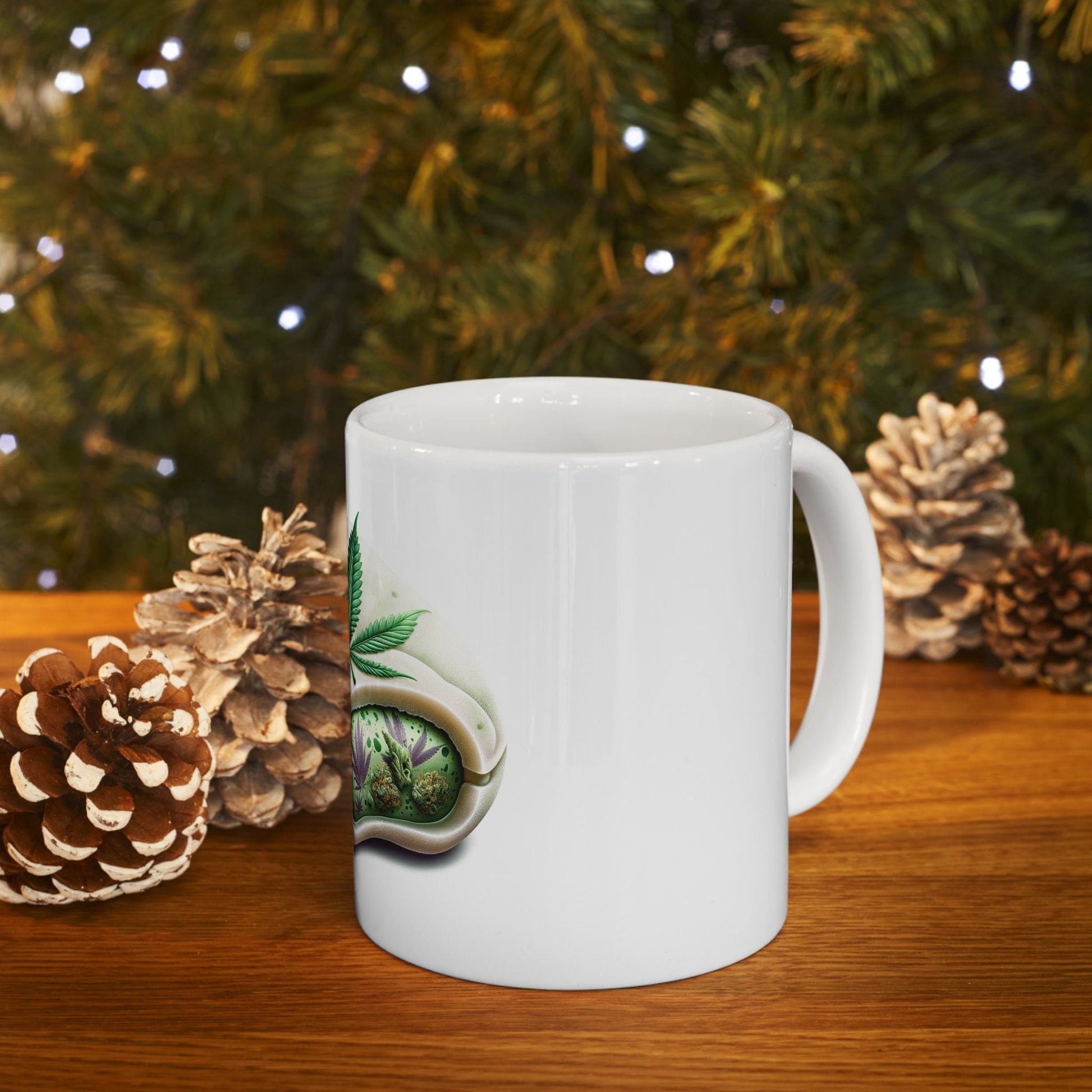 MOCHI - Weed Coffee Mug (11oz) - Perfect Strains Gift for Smokers, Stoners, Growers; Wake and Bake Mug / 420 Weed Mug, Marijuana Gift
