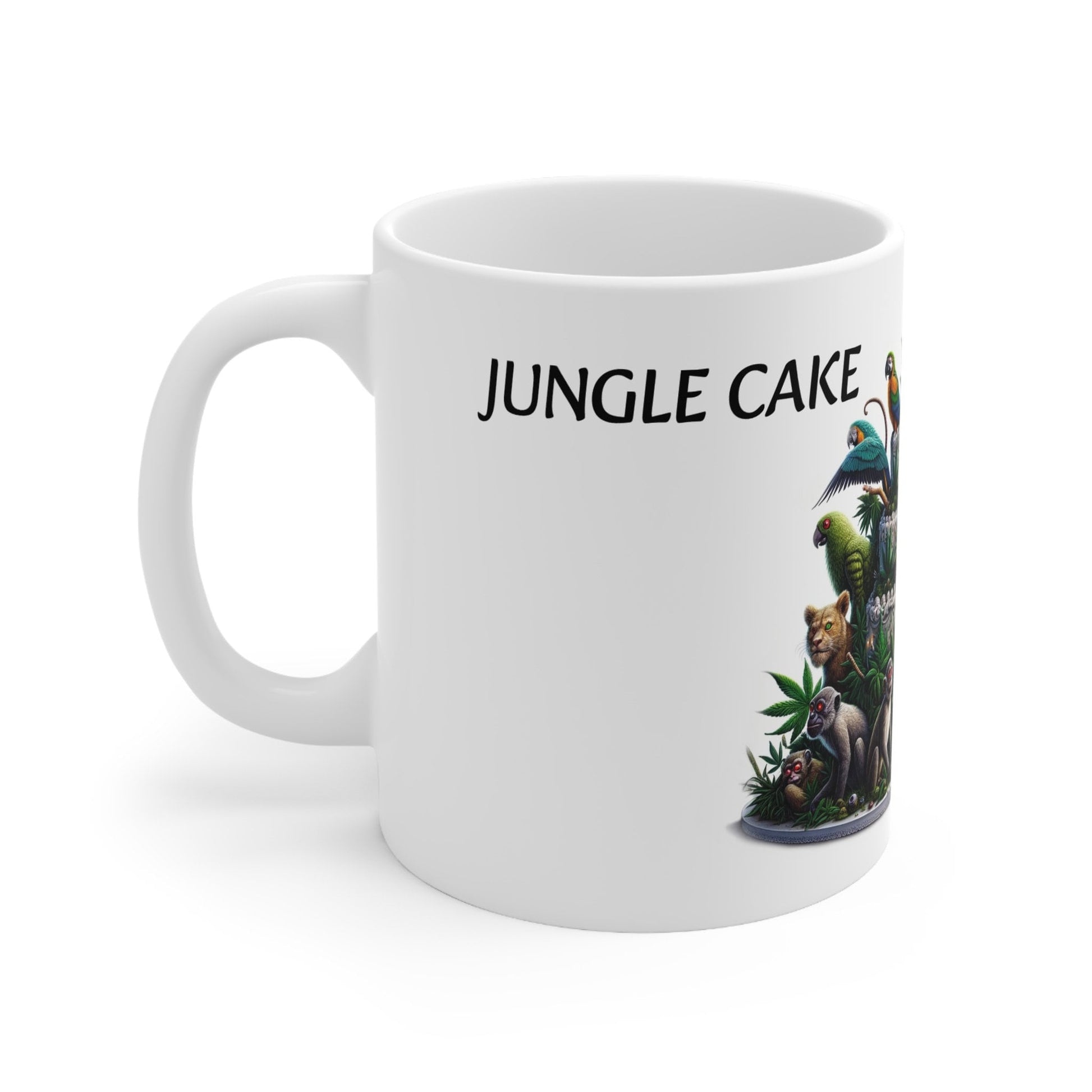 JUNGLE CAKE - Weed Coffee Mug (11oz) - Perfect Strains Gift for Smokers, Stoners, Growers; Wake and Bake Mug / 420 Weed Mug, Marijuana Gift