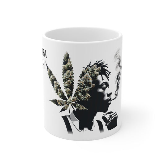 KHALIFA KUSH - Weed Coffee Mug (11oz) - Perfect Strains Gift for Smokers, Stoners, Growers; Wake and Bake Mug / 420 Weed Mug, Marijuana Gift