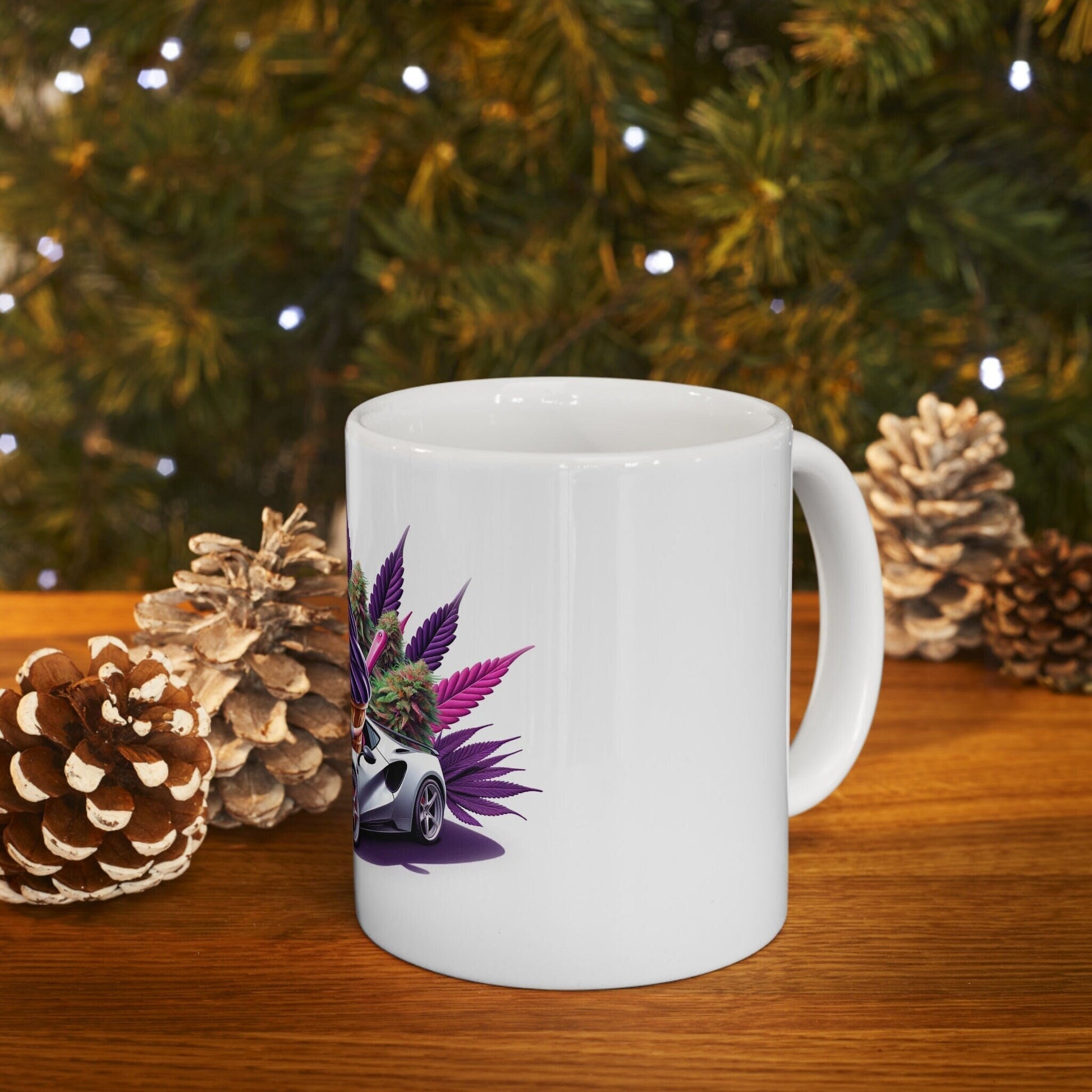 SUNDAE DRIVER - Weed Coffee Mug (11oz) - Perfect Strains Gift for Smokers, Stoners, Growers; Wake & Bake Mug / 420 Weed Mug, Marijuana Gift