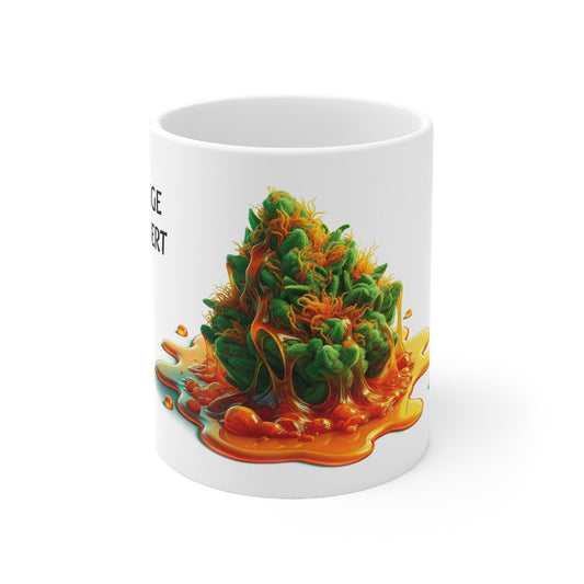 ORANGE SHERBERT - Weed Coffee Mug (11oz) - Perfect Strains Gift for Smokers, Stoners, Growers; Wake and Bake / 420 Weed Mug, Marijuana Gift