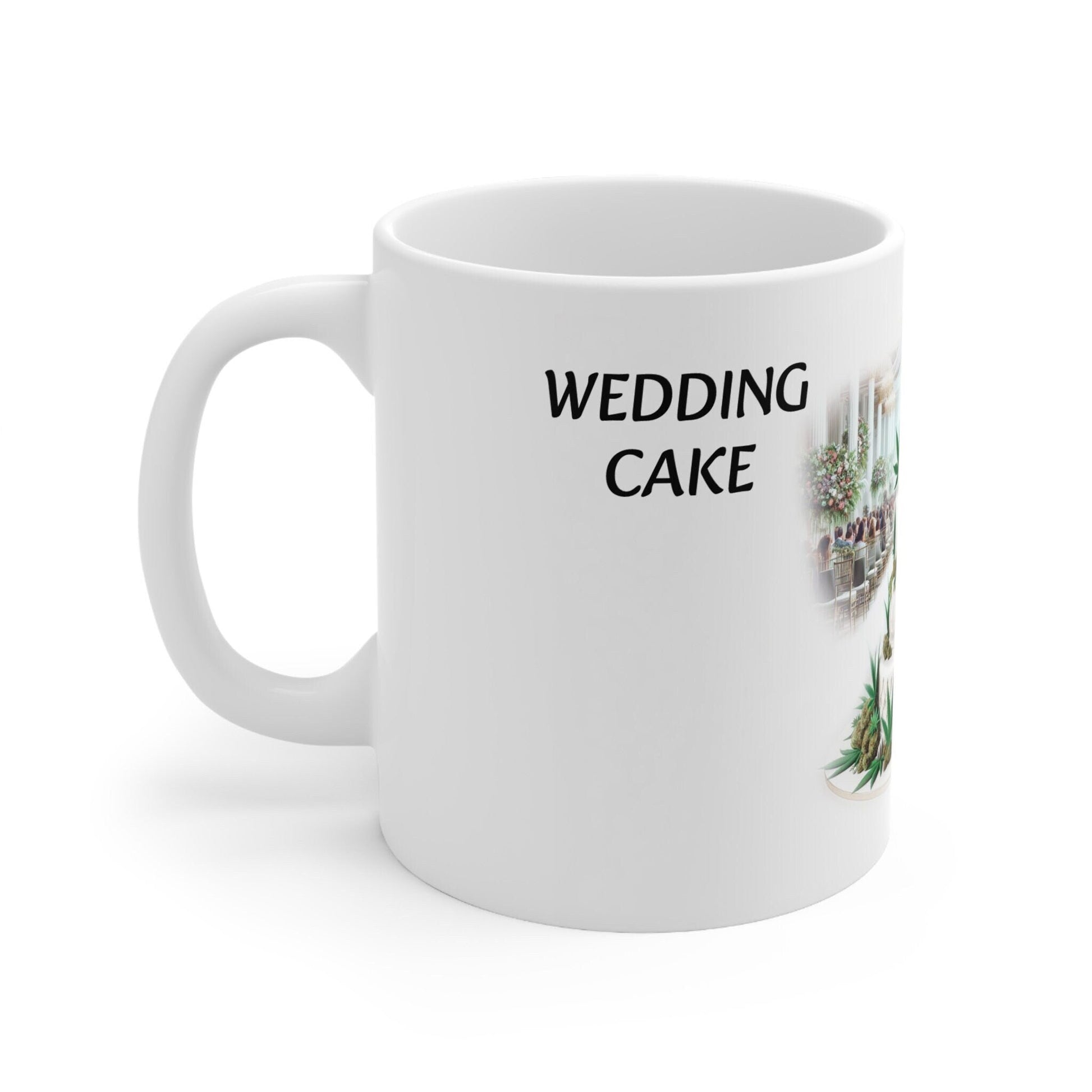 WEDDING CAKE - Weed Coffee Mug (11oz) - Perfect Strains Gift for Smokers, Stoners, Growers; Wake and Bake Mug / 420 Weed Mug, Marijuana Gift
