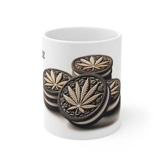 OREOZ - Weed Coffee Mug (11oz) - Perfect Strains Gift for Smokers, Stoners, Growers; Wake and Bake Mug / 420 Weed Mug, Marijuana Gift