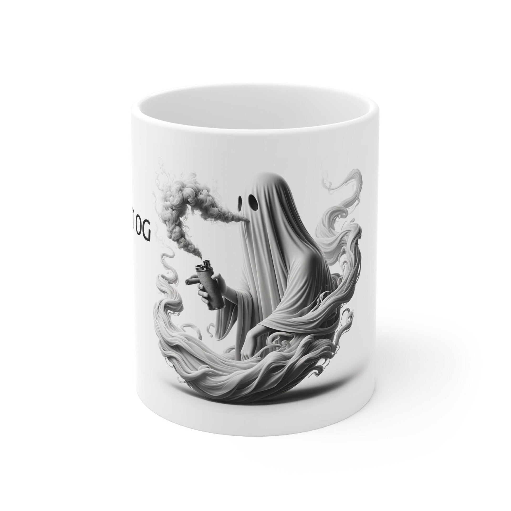 GHOST OG - Weed Coffee Mug (11oz) - Perfect Strains Gift for Smokers, Stoners, Growers; Wake and Bake Mug / 420 Weed Mug, Marijuana Gift