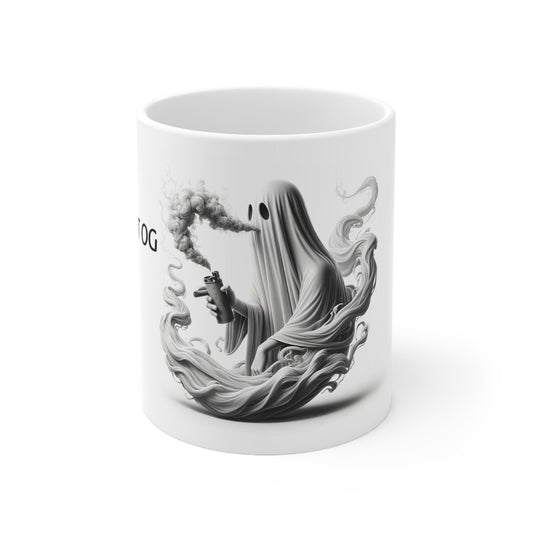 GHOST OG - Weed Coffee Mug (11oz) - Perfect Strains Gift for Smokers, Stoners, Growers; Wake and Bake Mug / 420 Weed Mug, Marijuana Gift