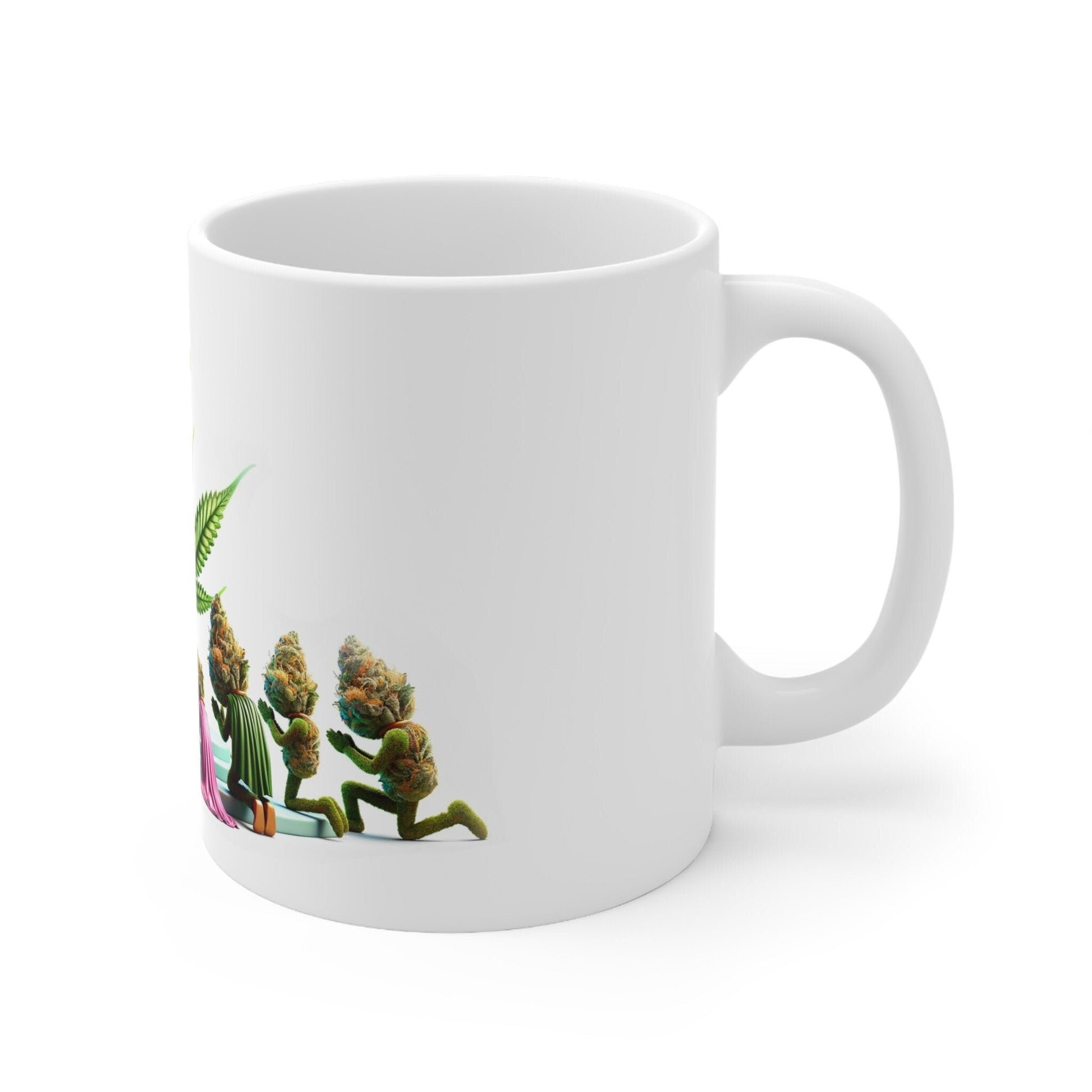 KING LOUIS XIII - Weed Coffee Mug (11oz) - Perfect Strains Gift for Smokers, Stoners, Growers; Wake and Bake / 420 Weed Mug, Marijuana Gift