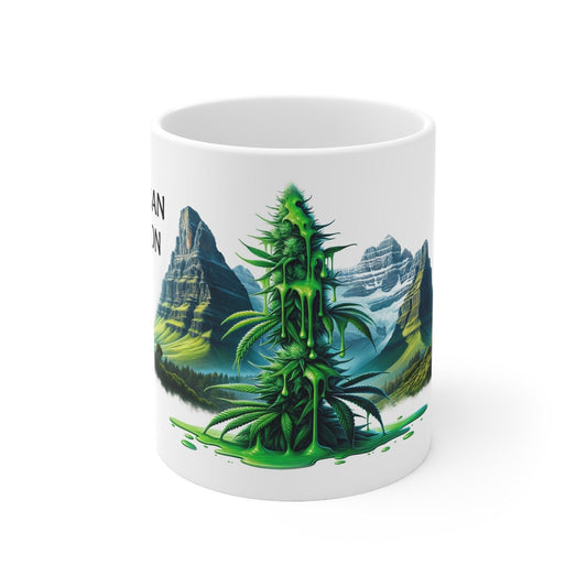 DURBAN POISON - Weed Coffee Mug (11oz) - Perfect Strains Gift for Smokers, Stoners, Growers; Wake & Bake Mug / 420 Weed Mug, Marijuana Gift