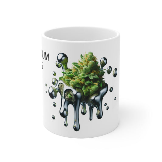 PLATINUM OG - Weed Coffee Mug (11oz) - Perfect Strains Gift for Smokers, Stoners, Growers; Wake and Bake Mug / 420 Weed Mug, Marijuana Gift